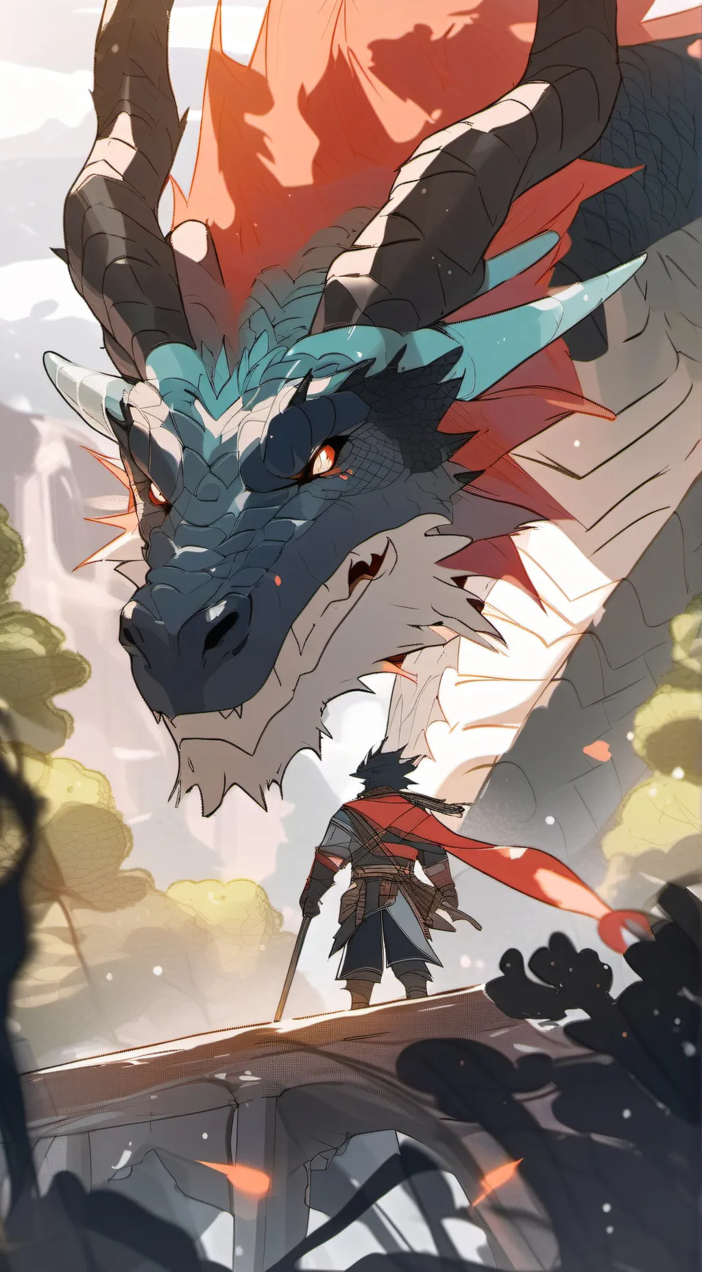 ai character: Elemental dragon background