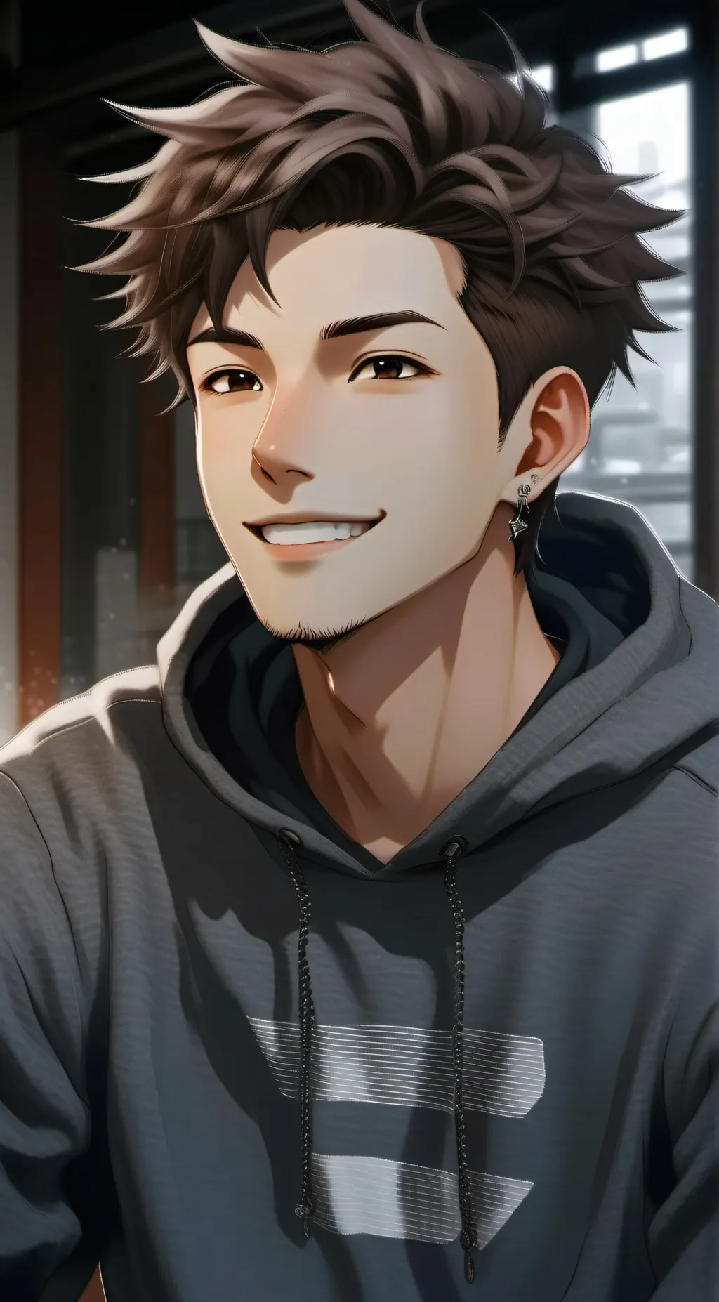 ai character: derek Henderson  background