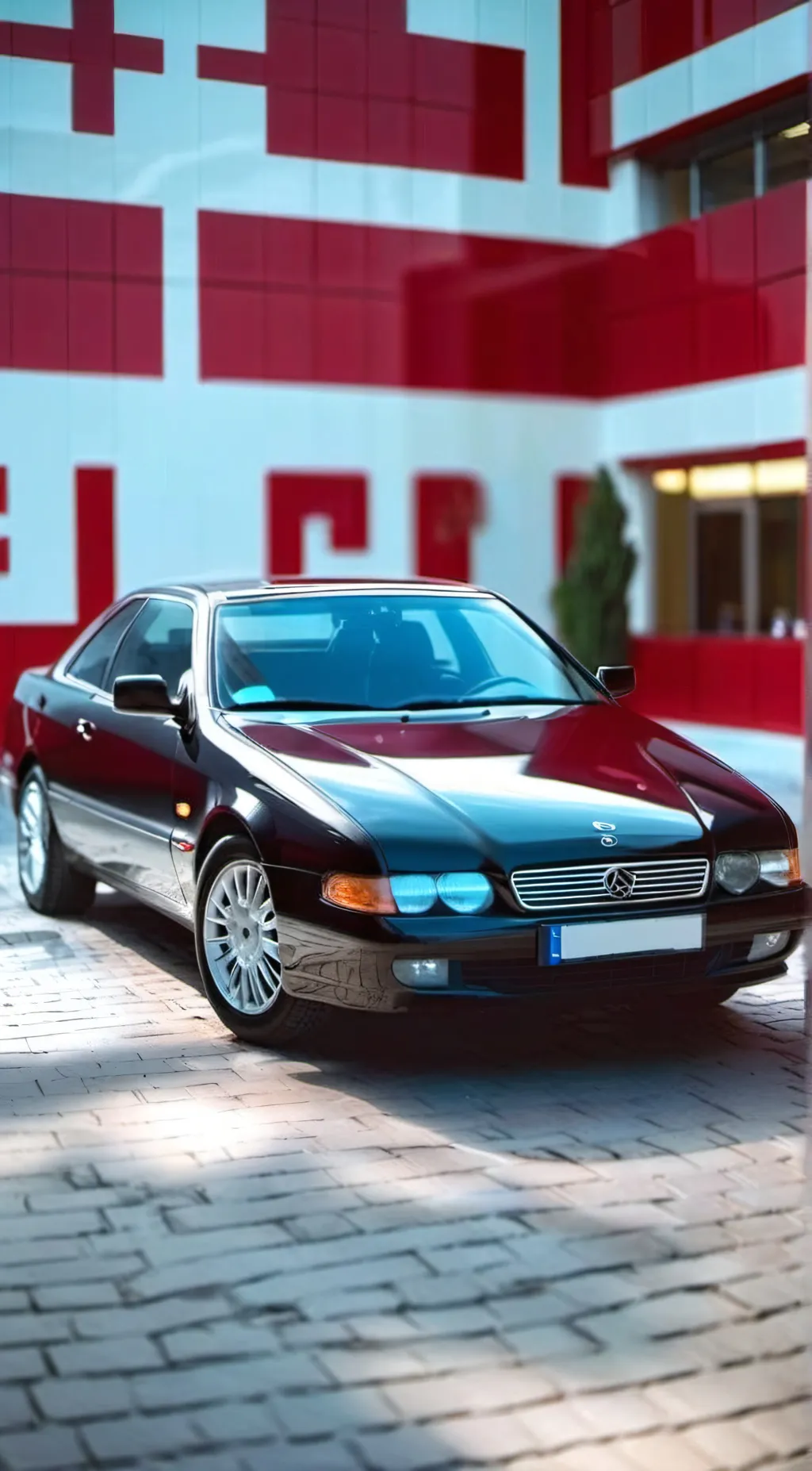 ai character: A boring sedan. background
