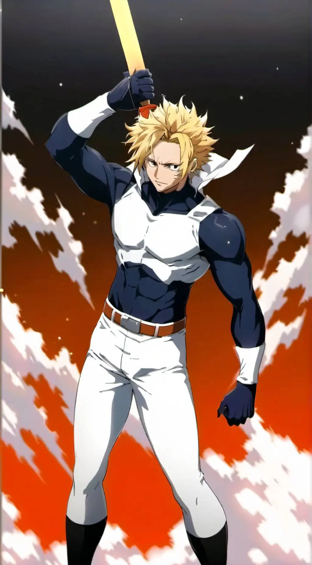 ai character: All might & deku background