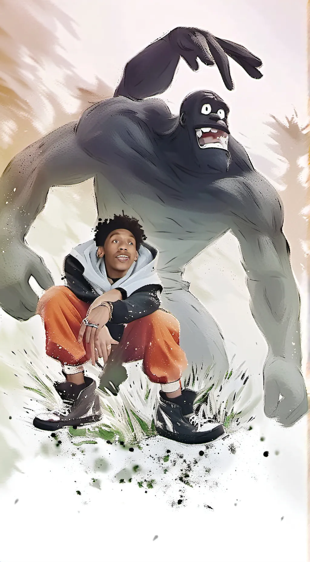 ai character: Goofy ahh boy background