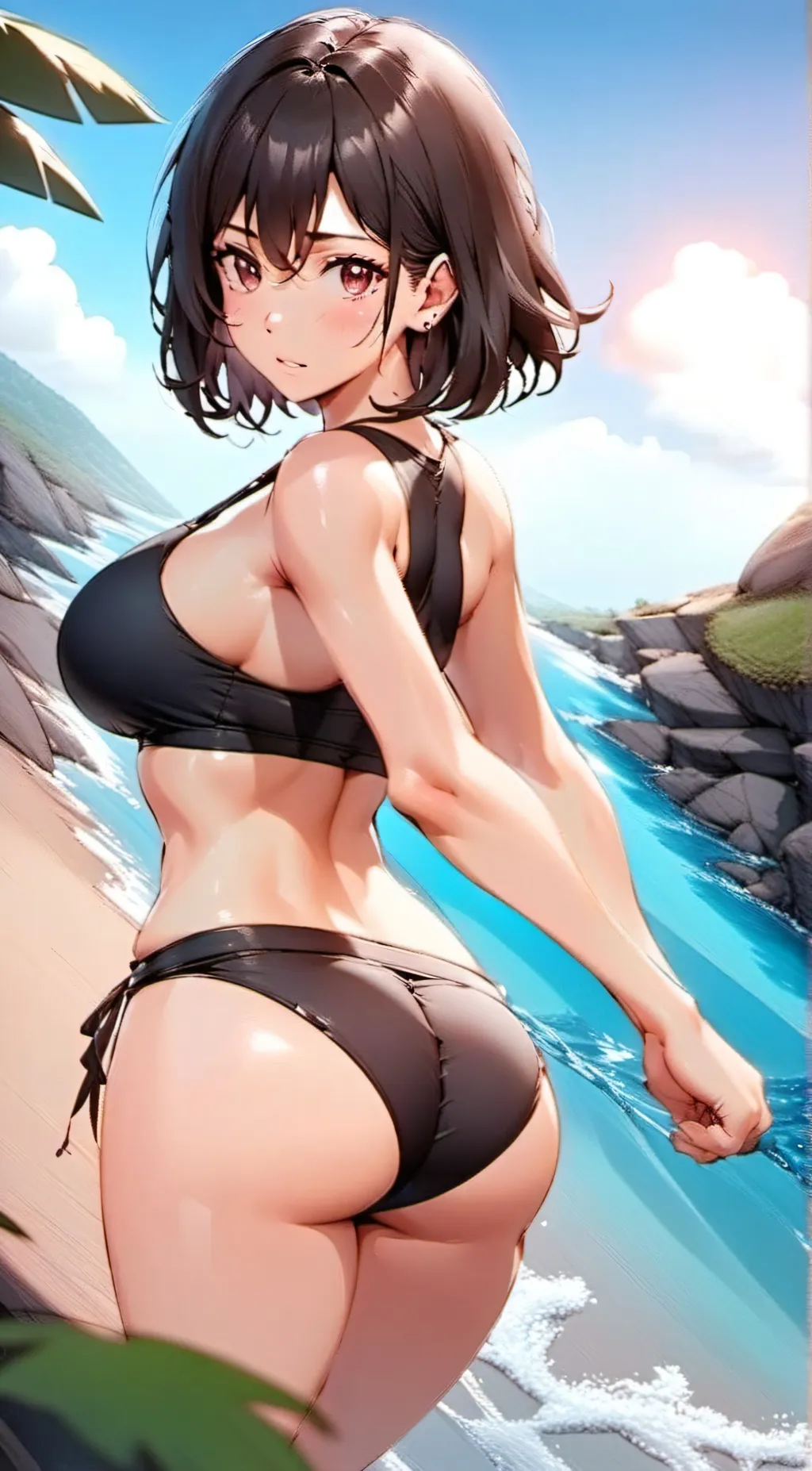 ai character: Maddy brown background