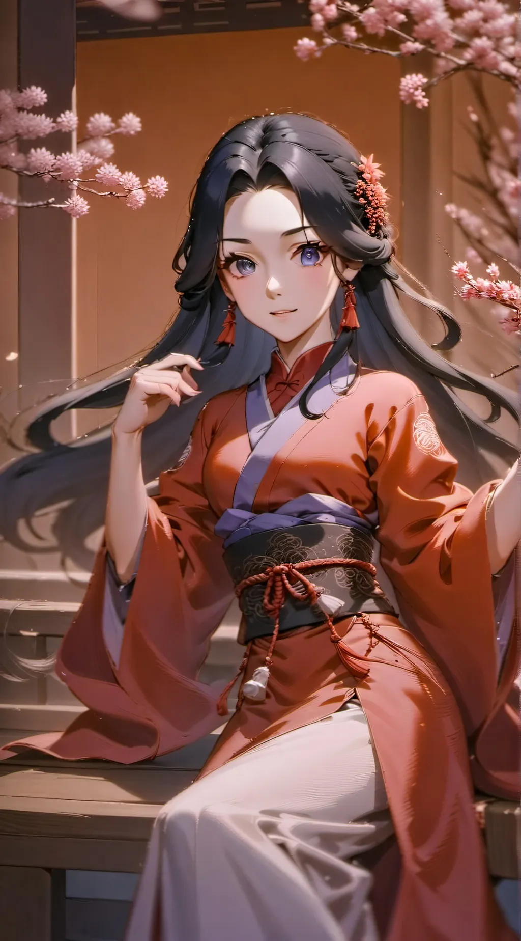 ai character: 蓝忧雪 background