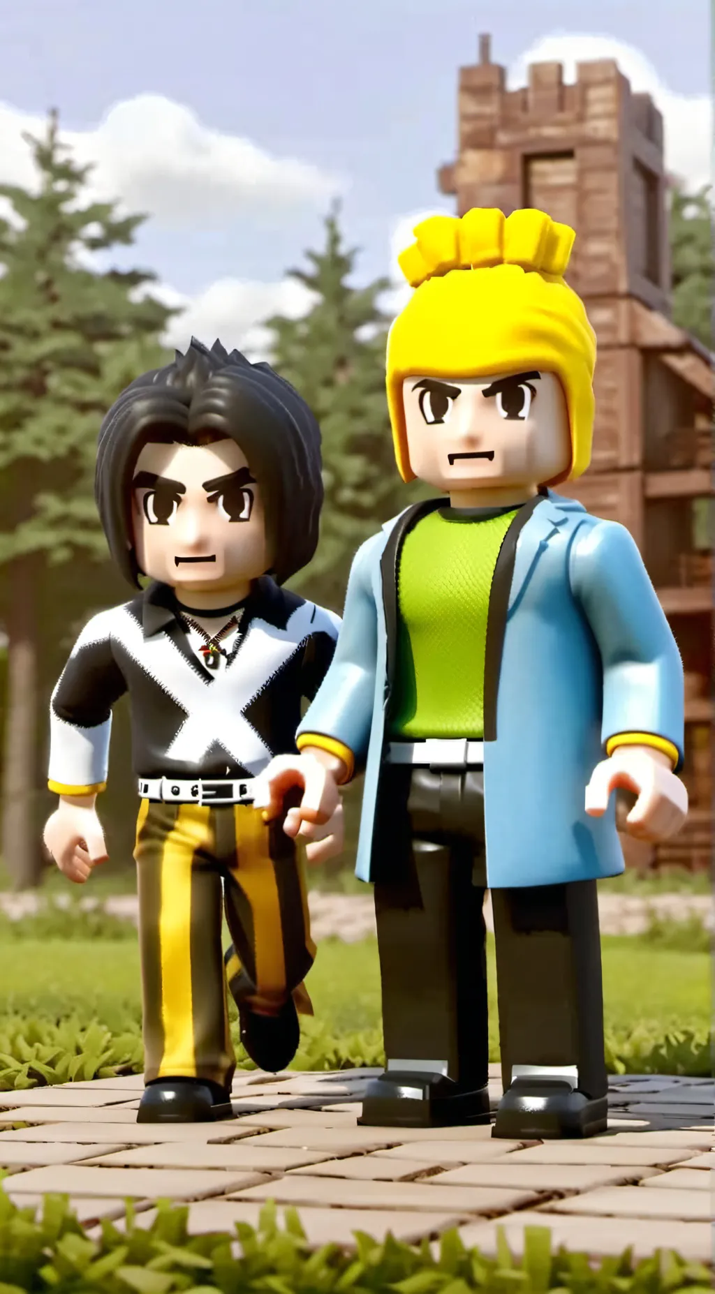 ai character: Roblox Story background
