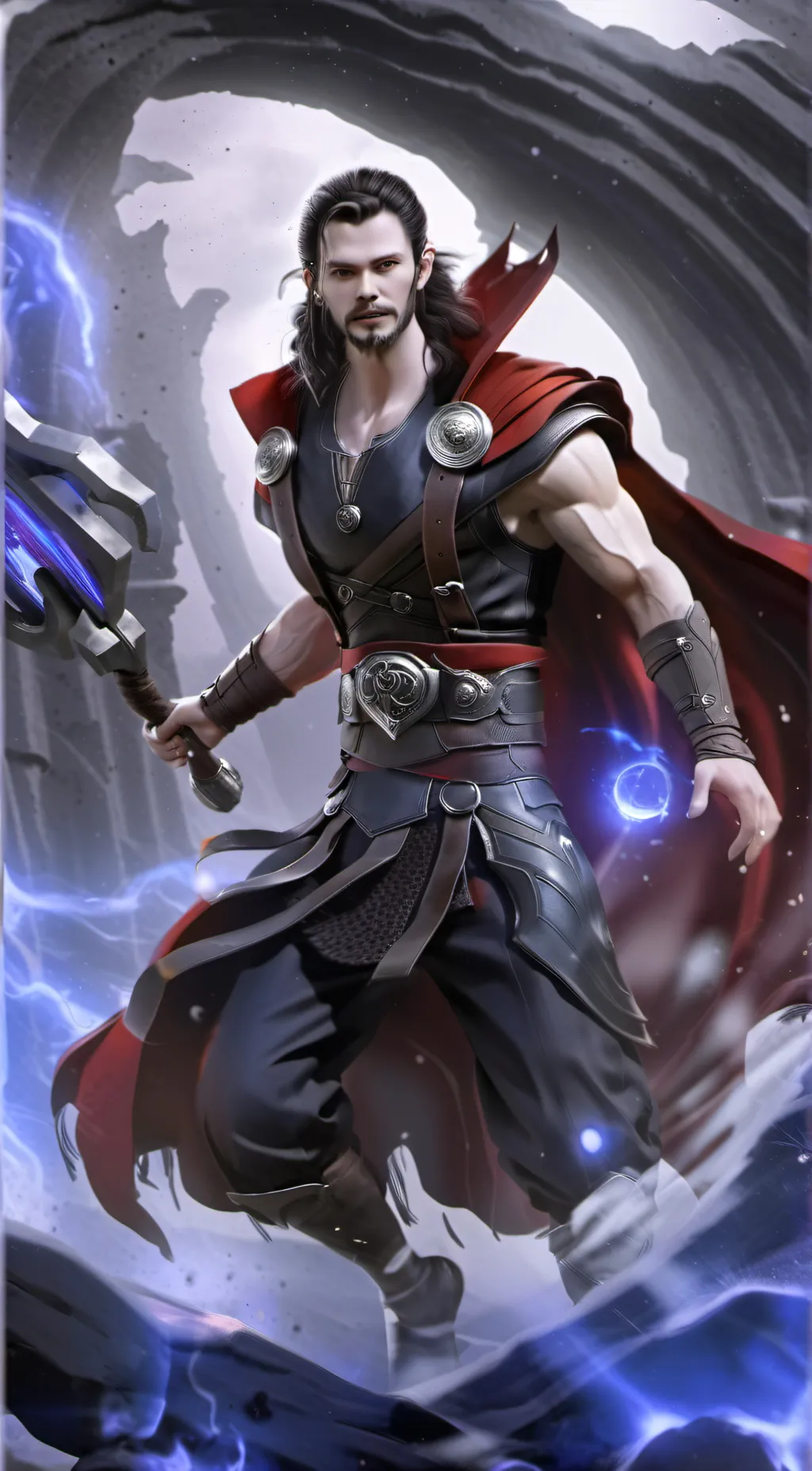 ai character: Thor  background