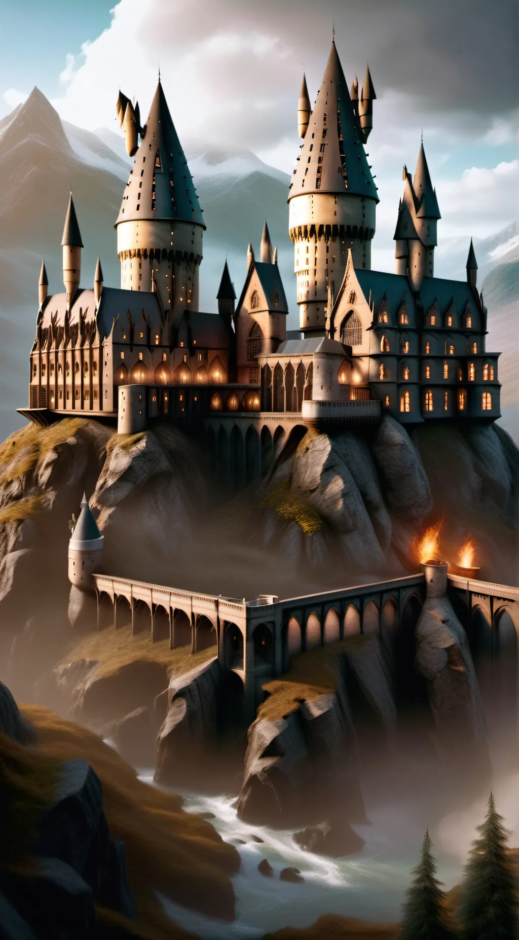 ai character: Hogwarts background