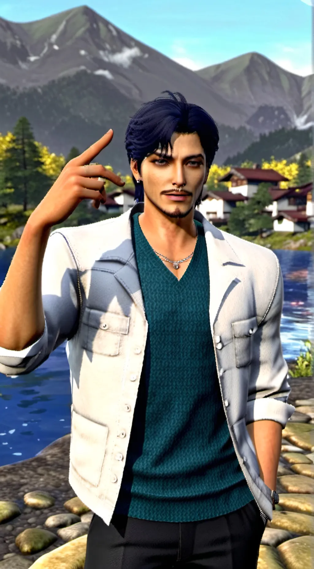 ai character: mark jonh sarth background