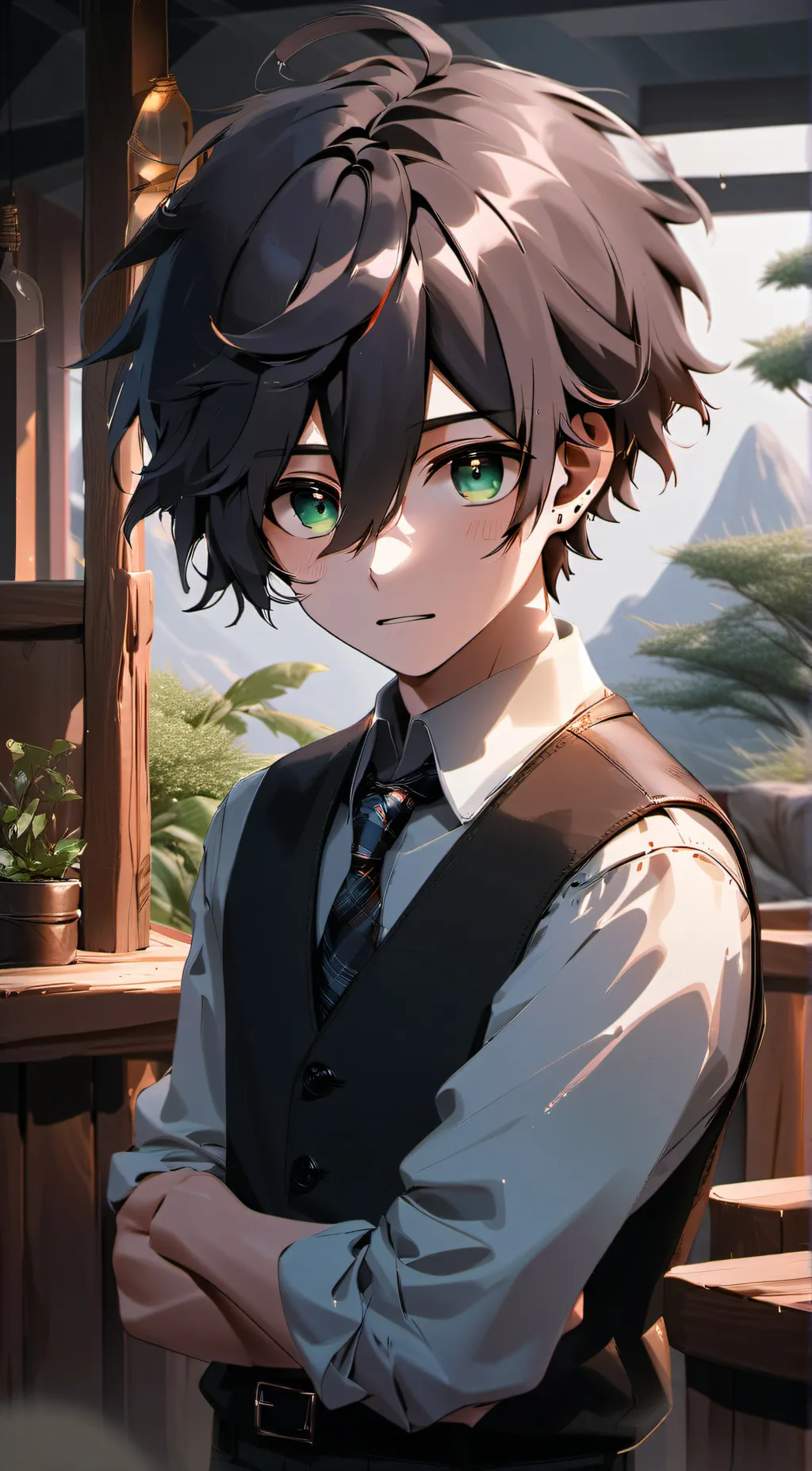 ai character: Ashton background