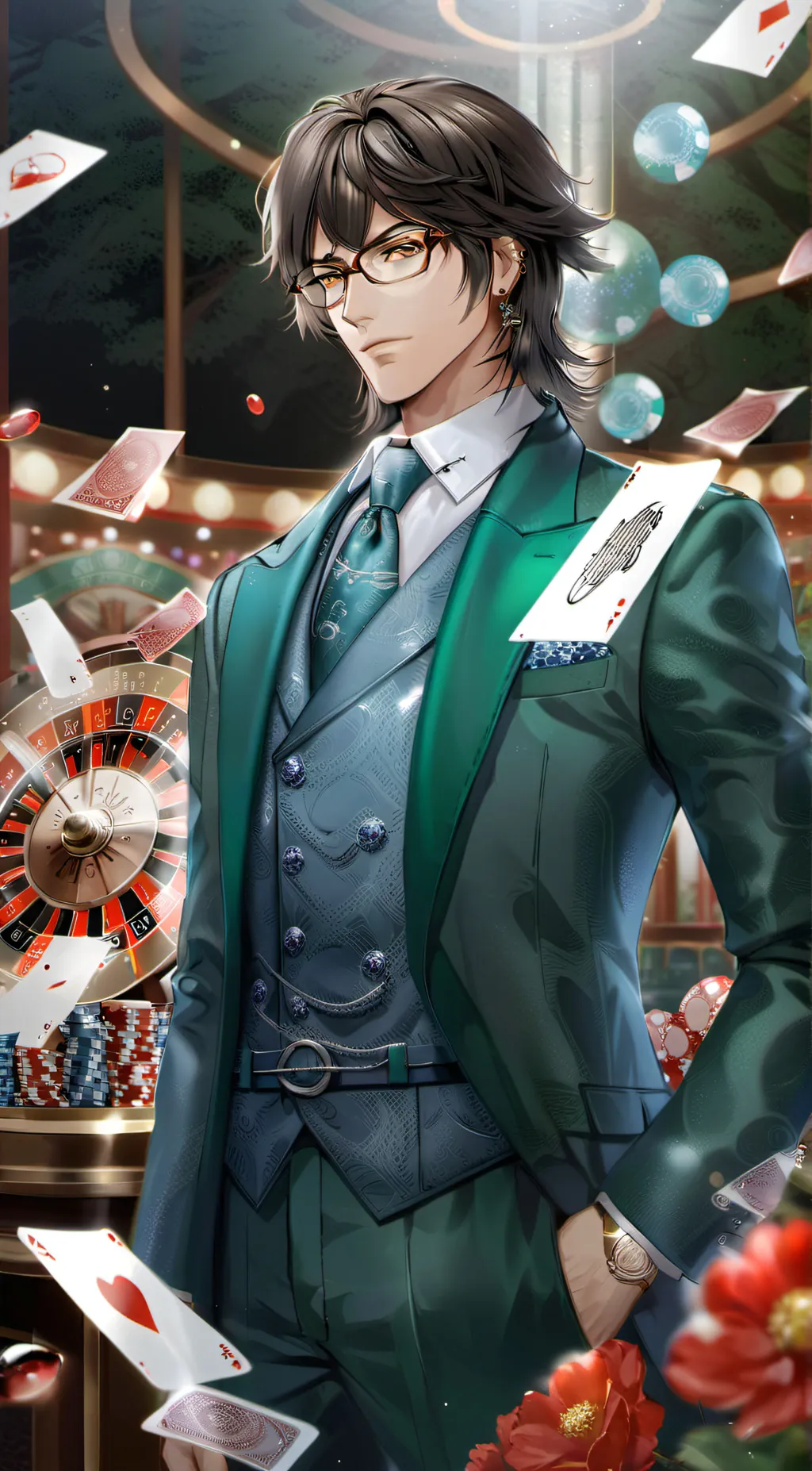 ai character: Domino Mikami background
