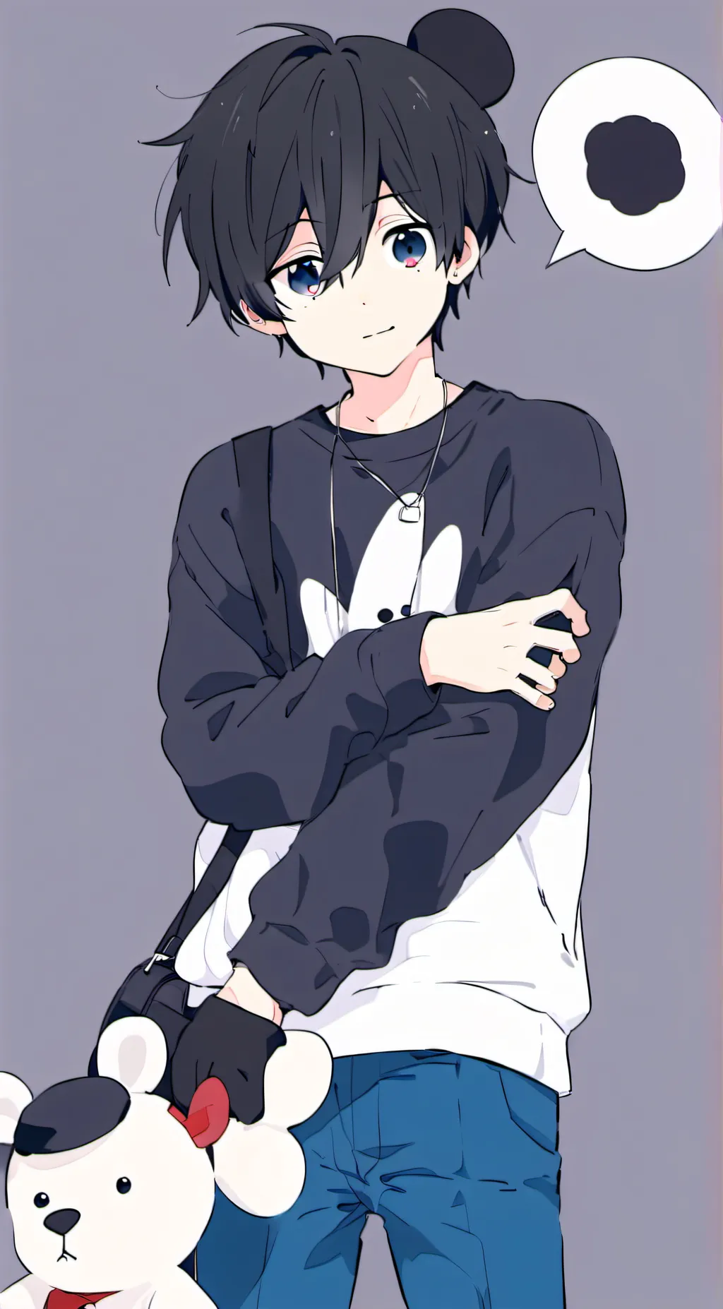 ai character: 0liver background