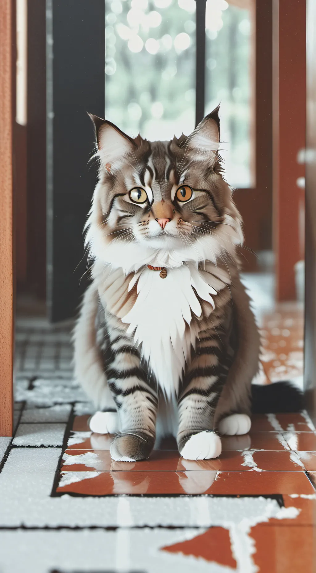 ai character: A cat background