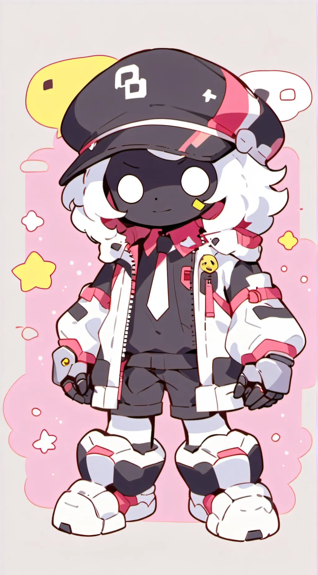 ai character: Plush N background