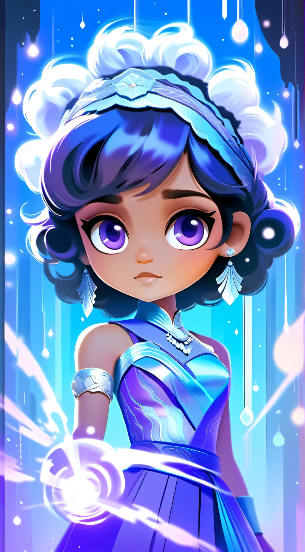 ai character: Luna background