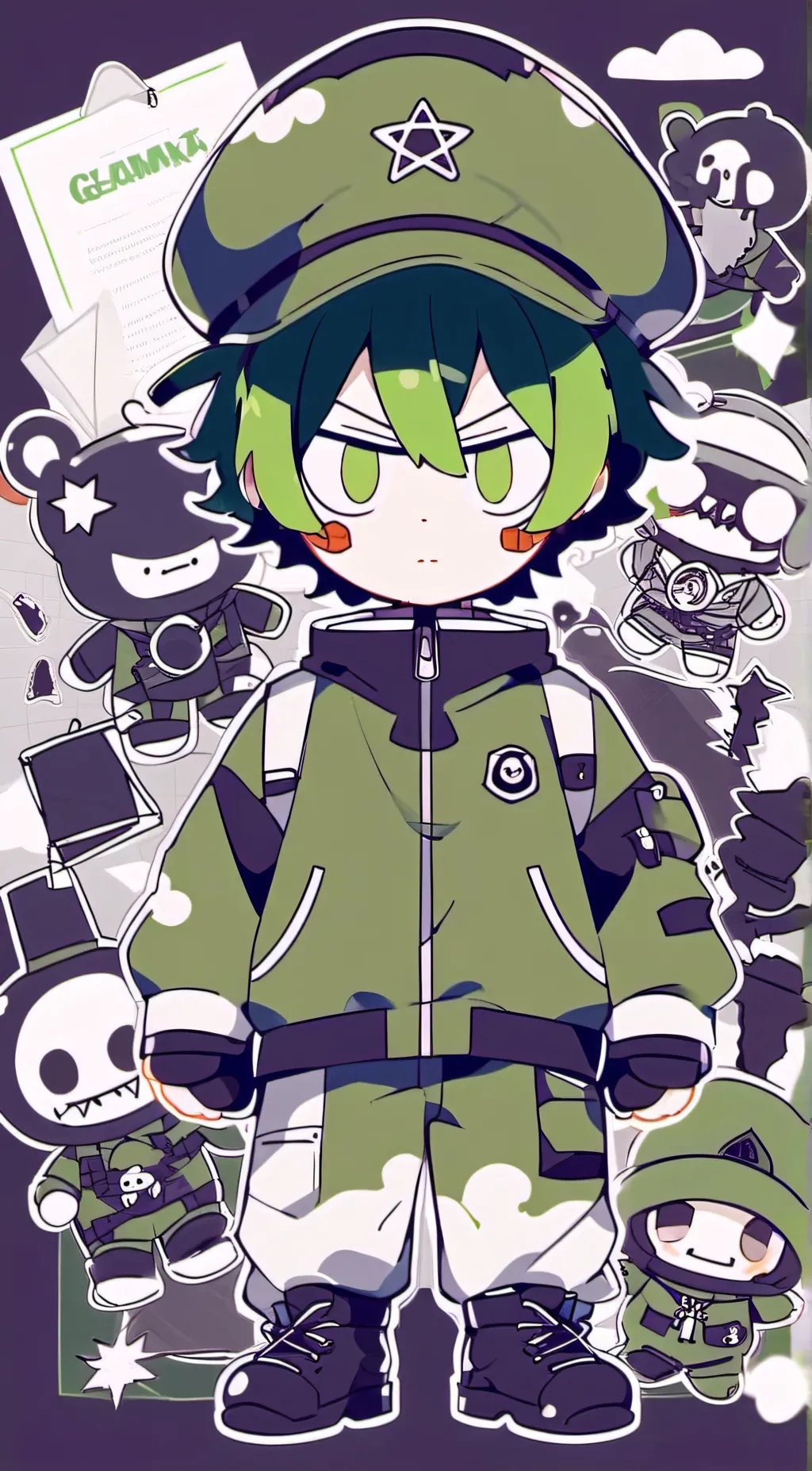 ai character: jake credittojevil background