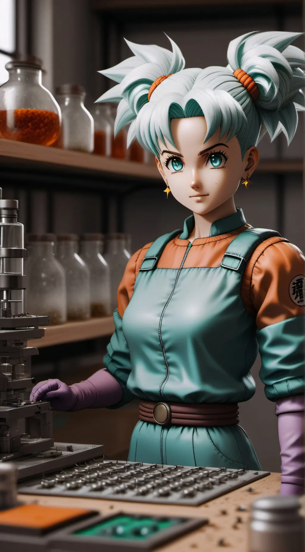 ai character: Bulma  background