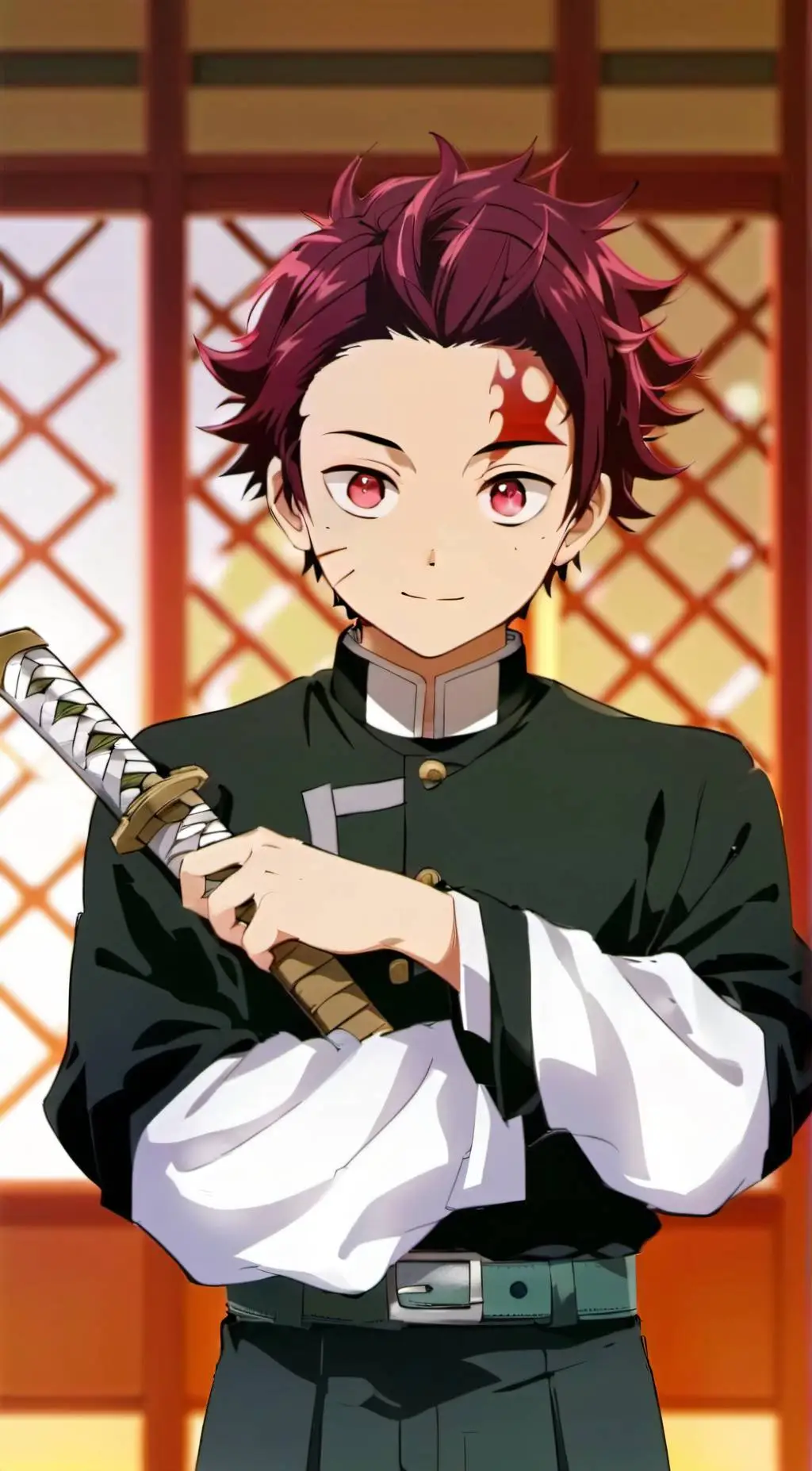 ai character: Tanjiro Kamado :D background