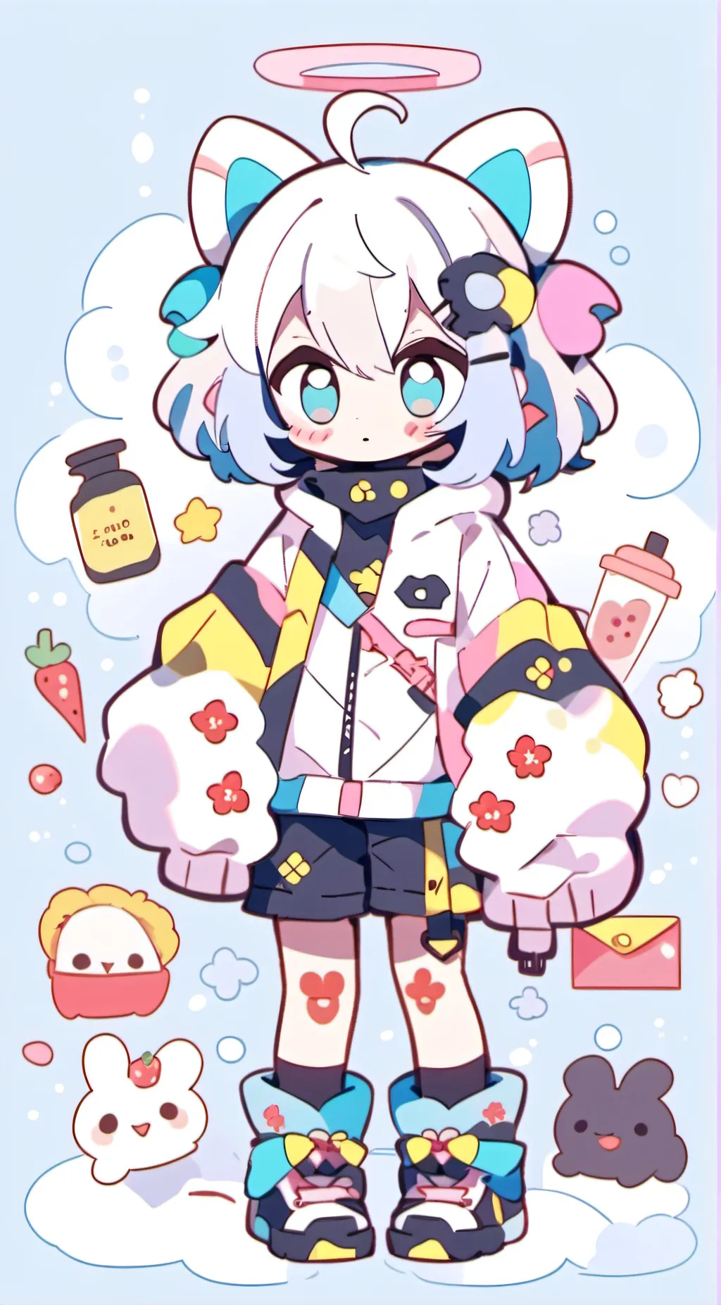 ai character: CHIBI<3 background