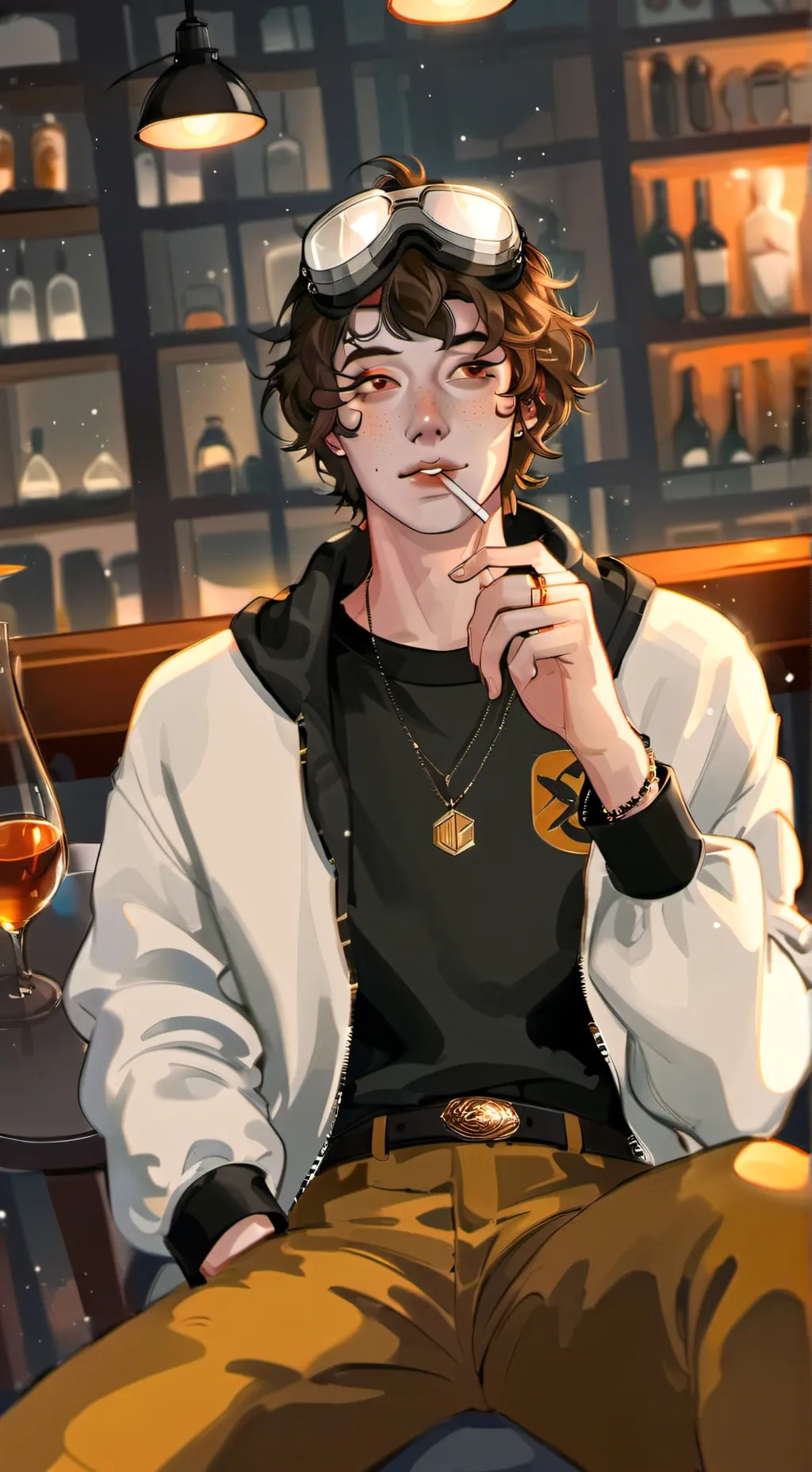 ai character: Ticci Toby background