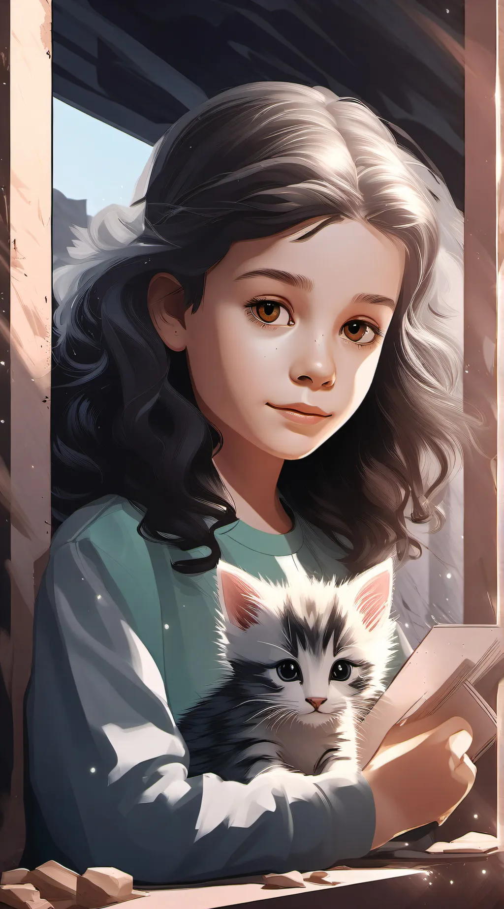 ai character: life as a cat background