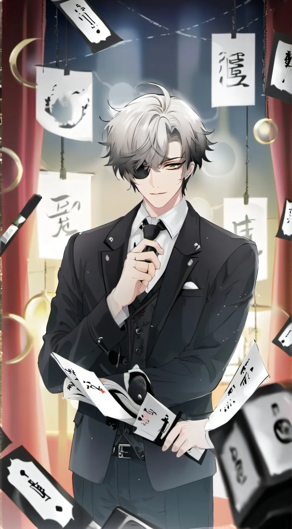 ai character: handcuffs of love  background