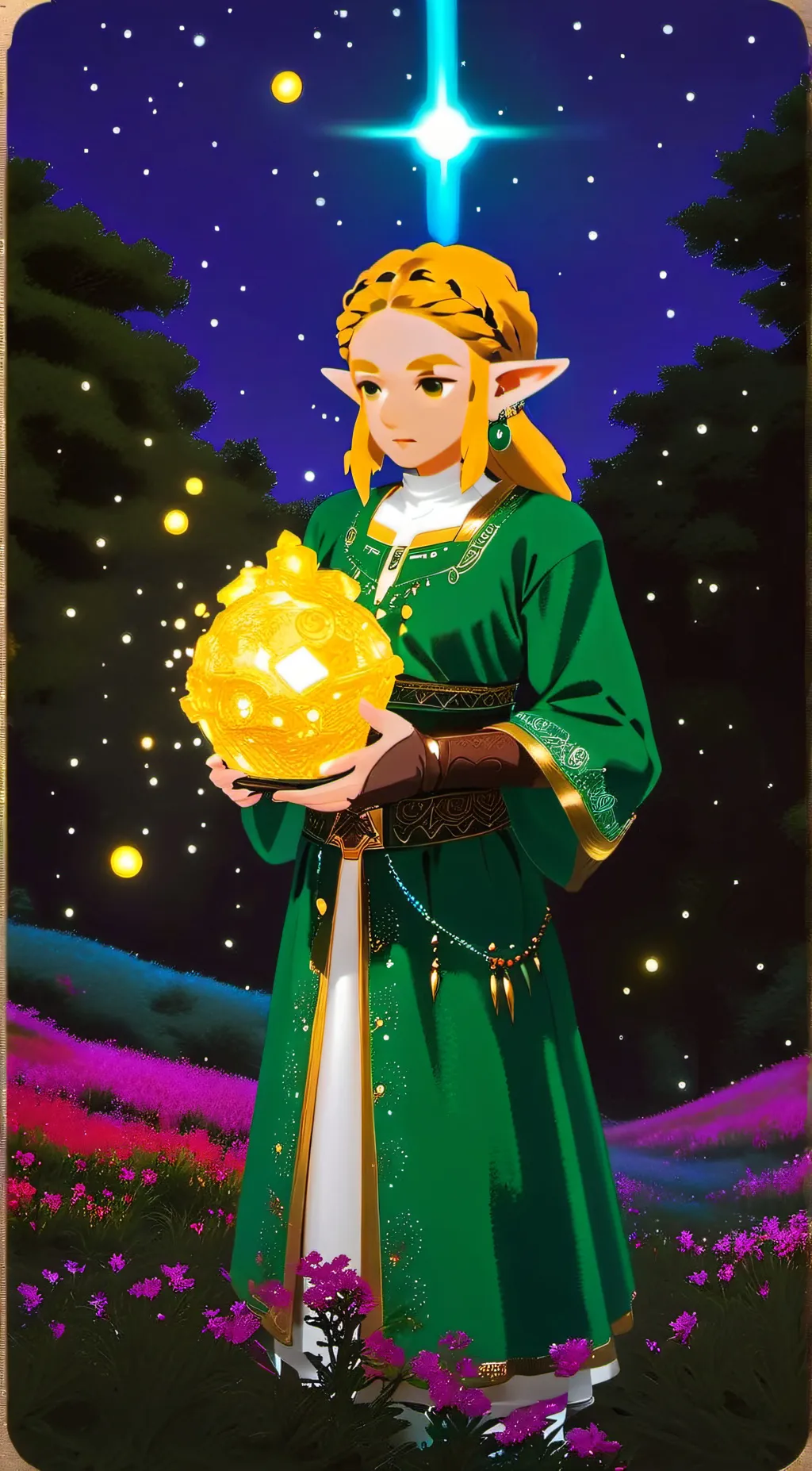 ai character: zelda  background