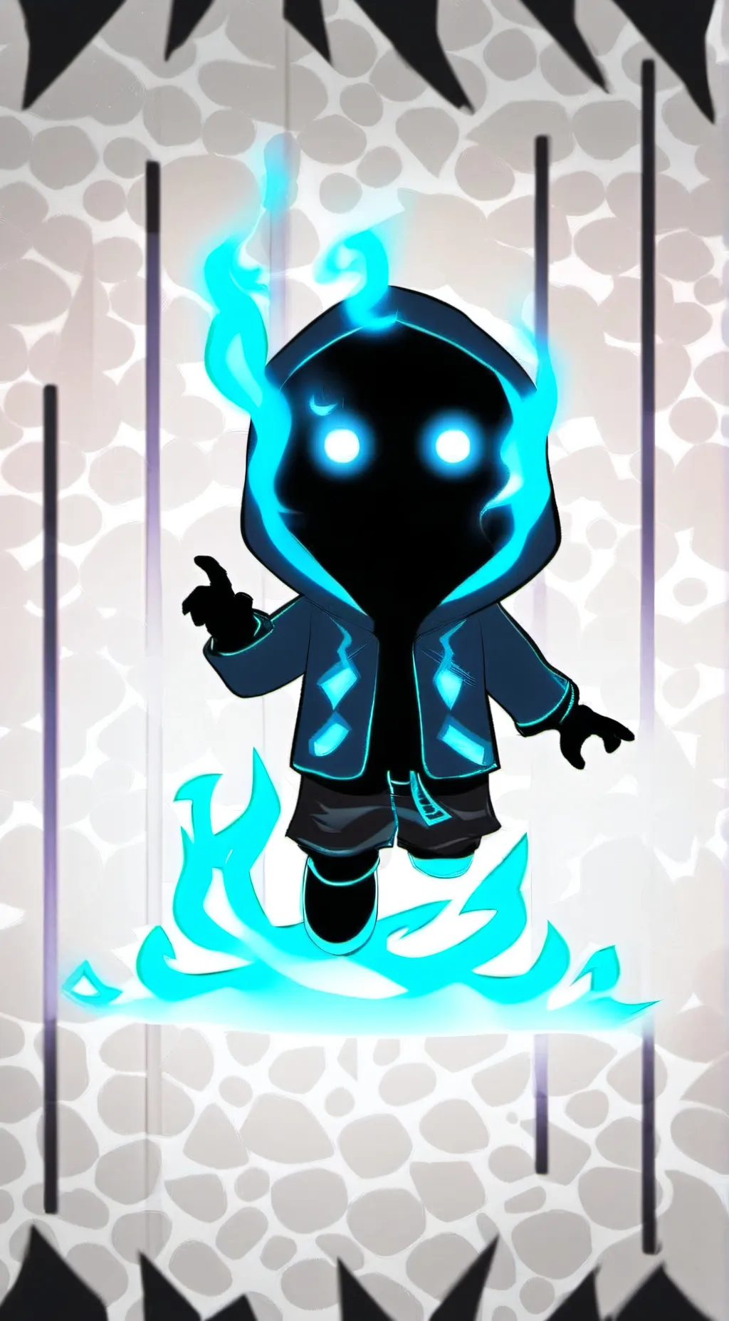 ai character: nightmare sans background