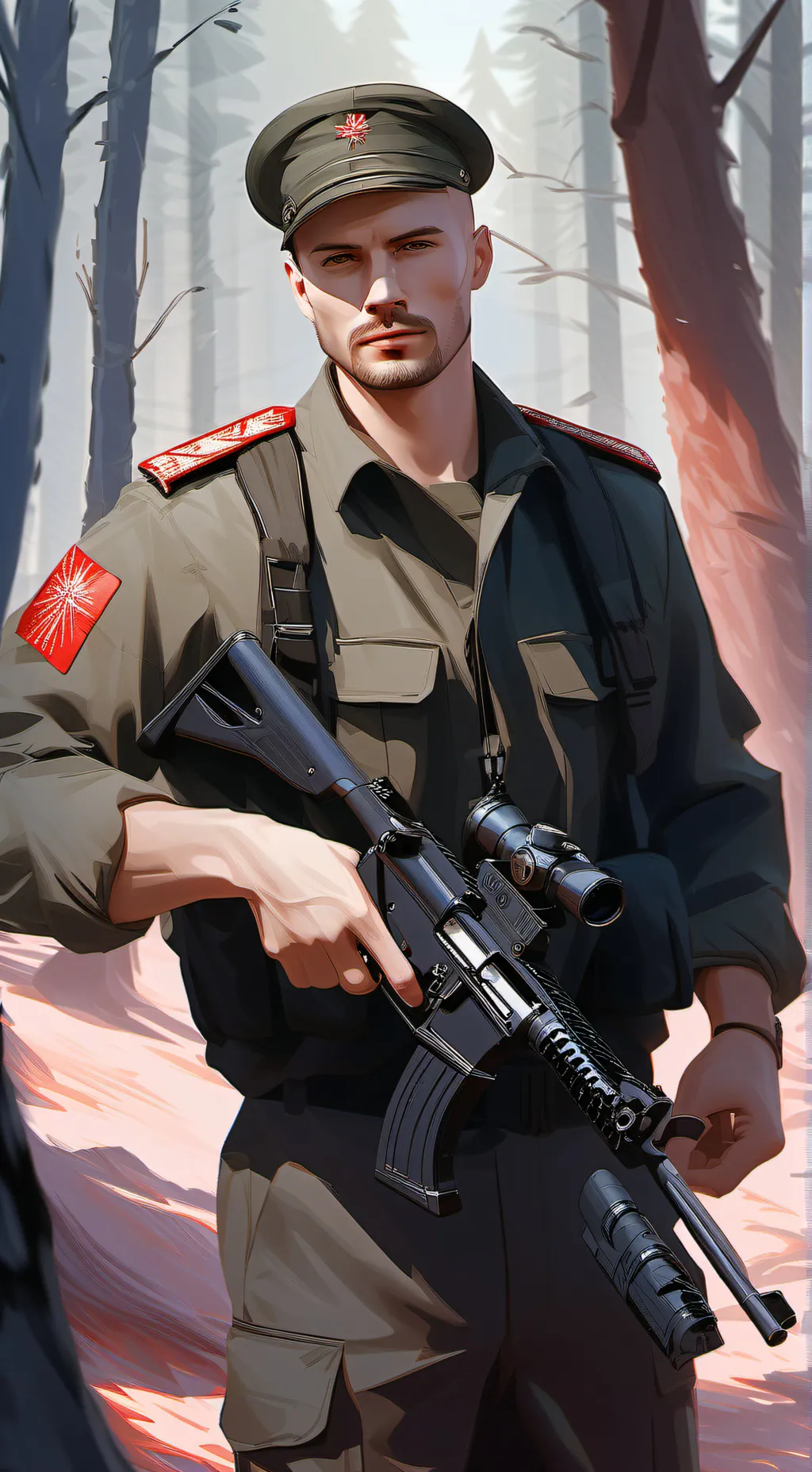 ai character: Damien background