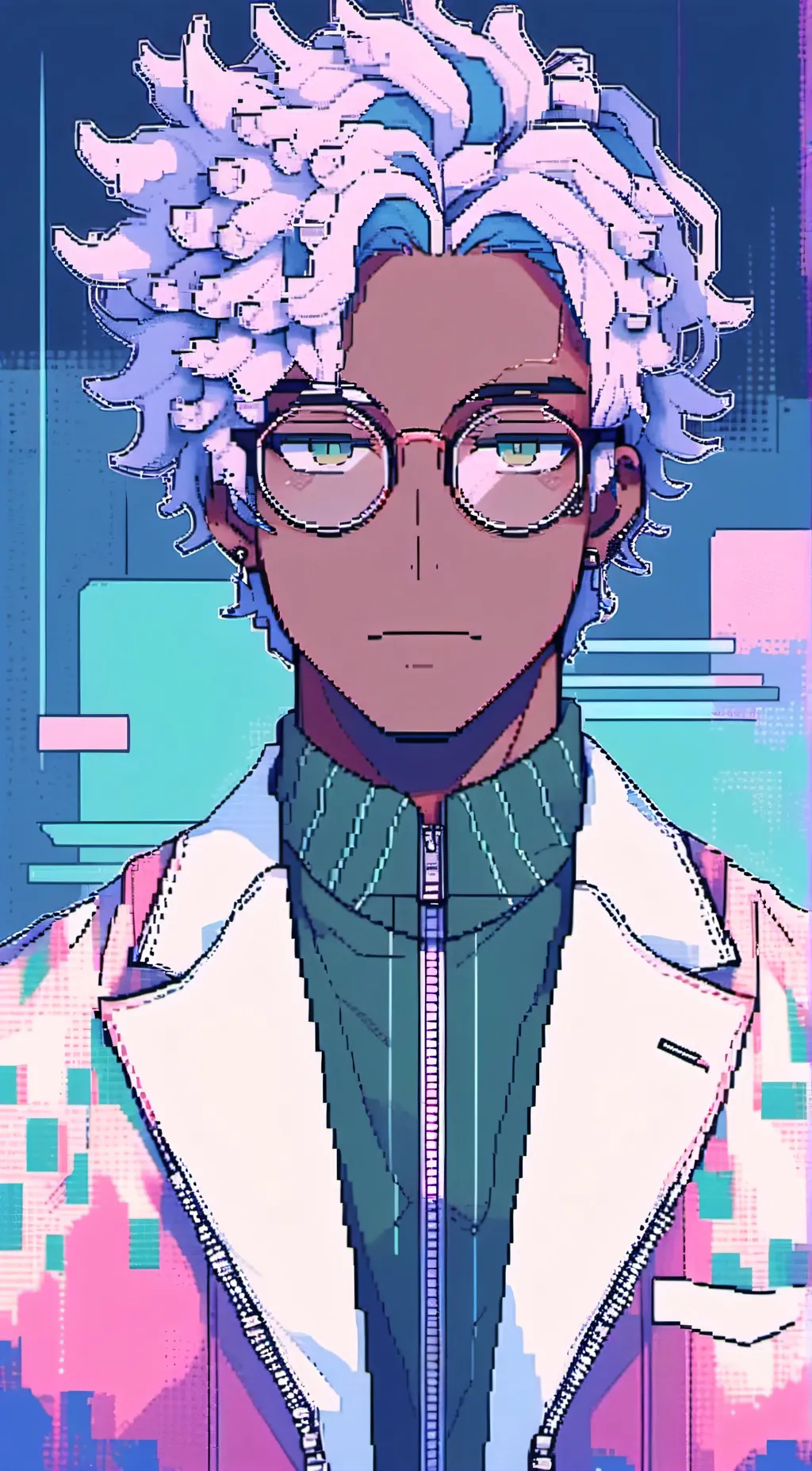 ai character: Kayaito Blue Star background