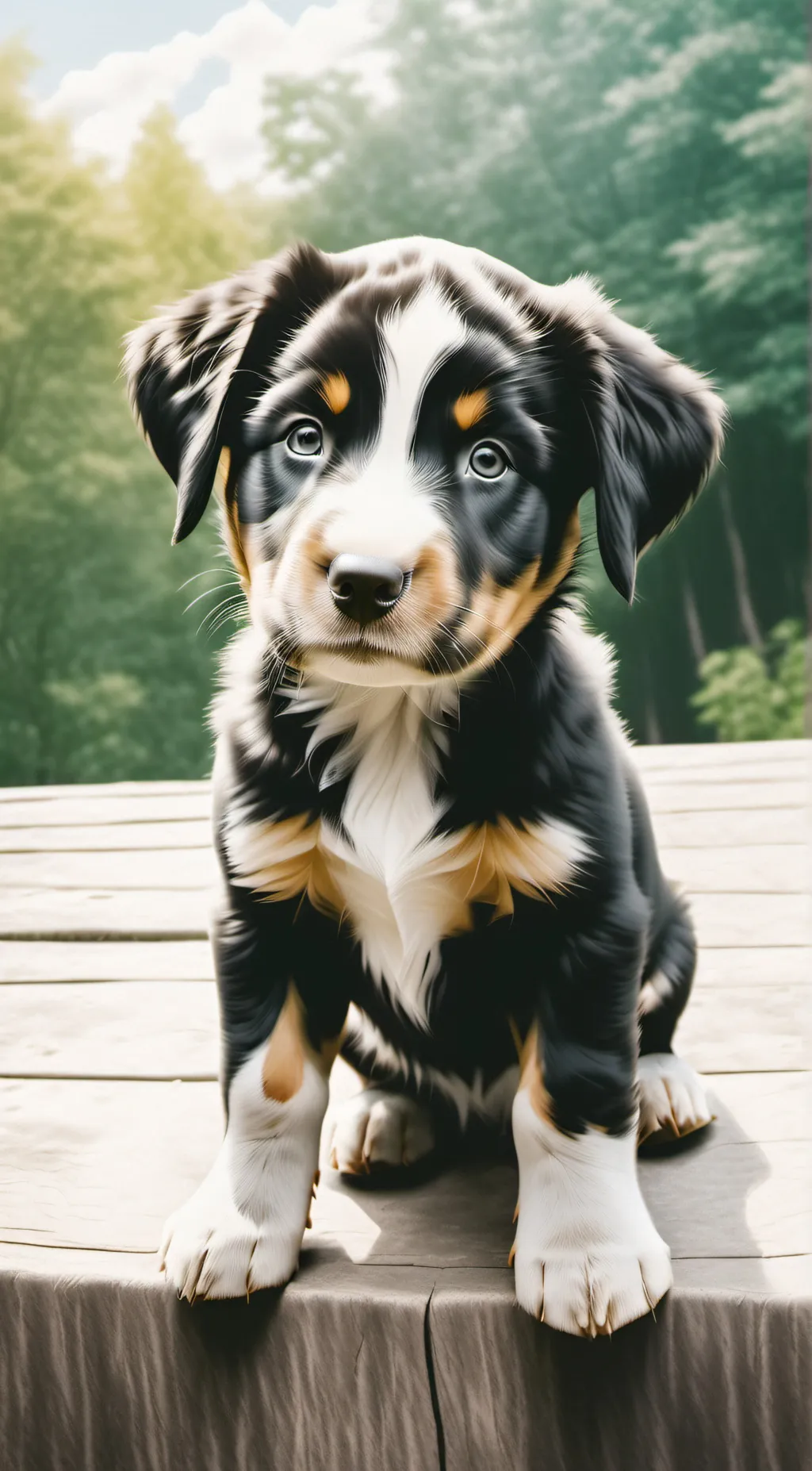 ai character: Fluffy background