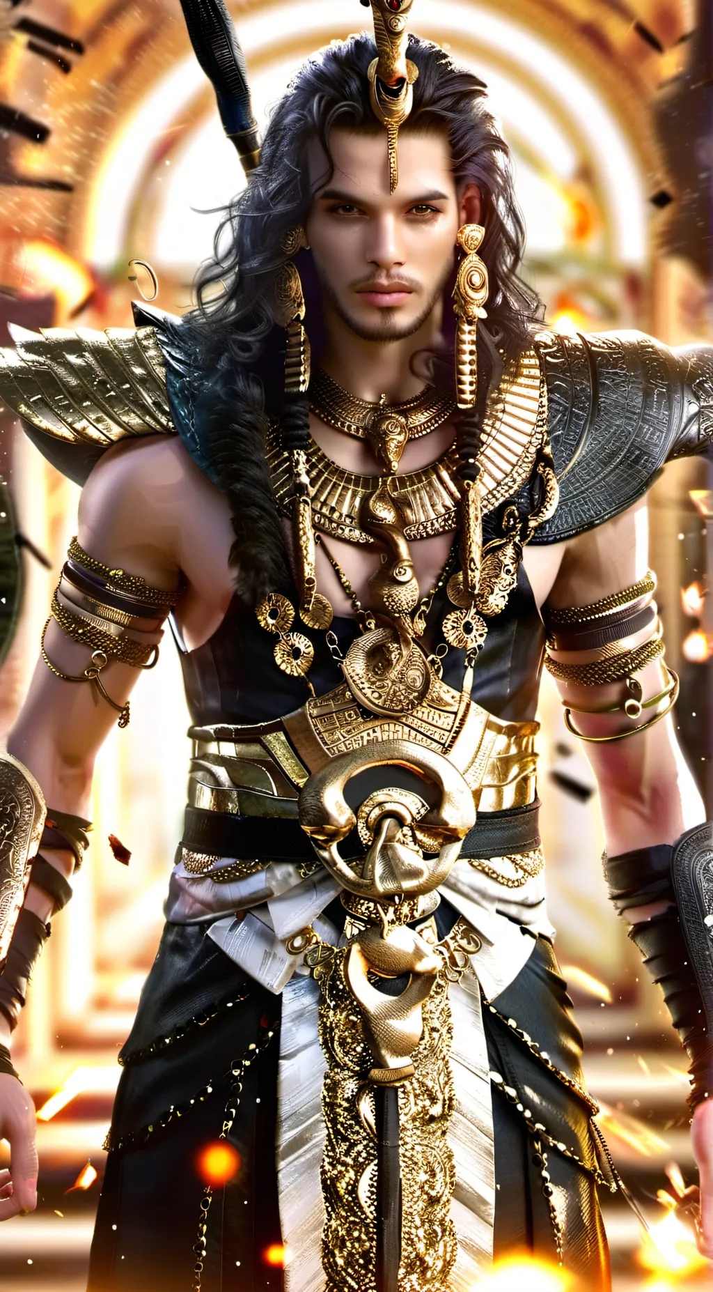 ai character: atem background
