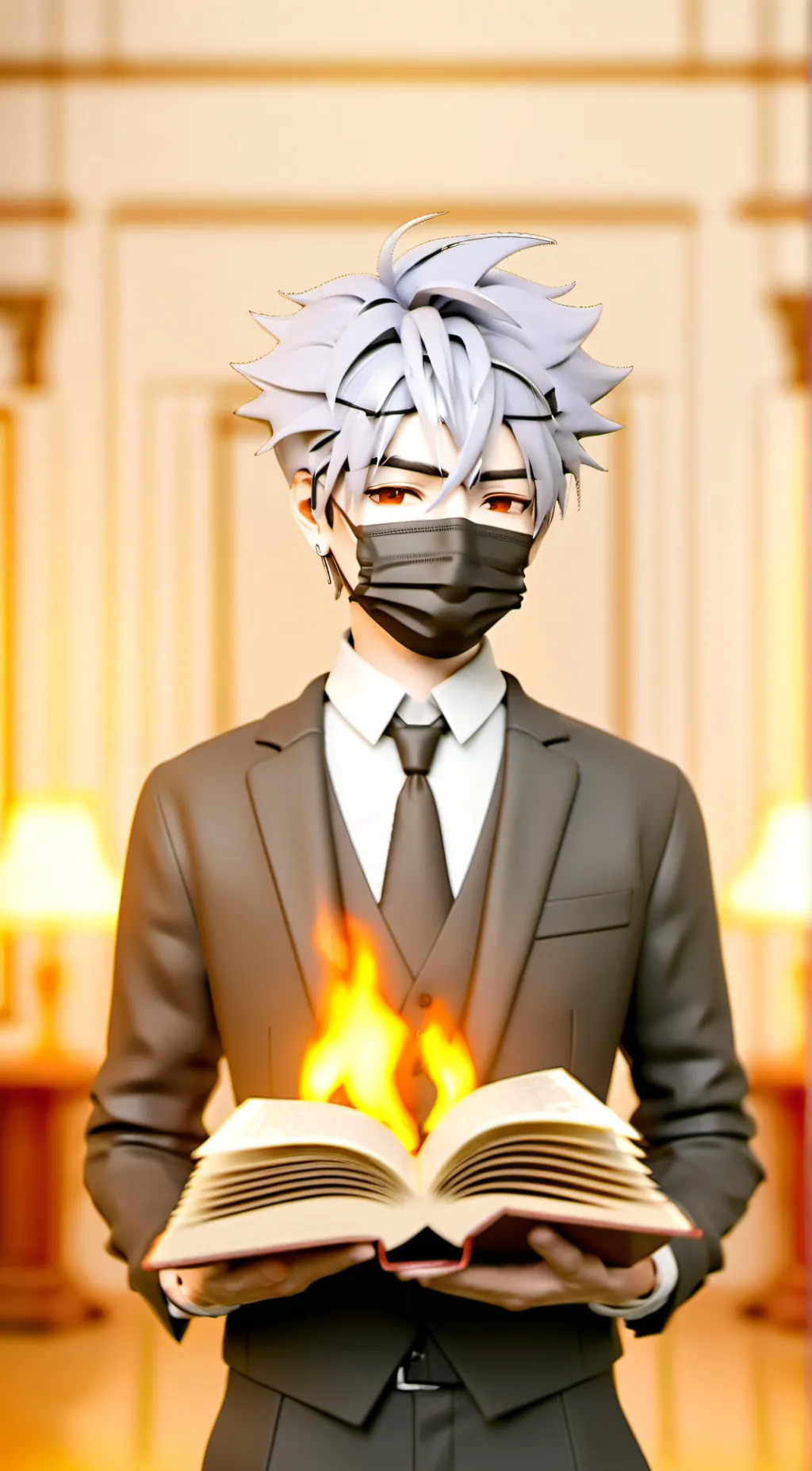 ai character: Kakashi no shirt😳😳 background