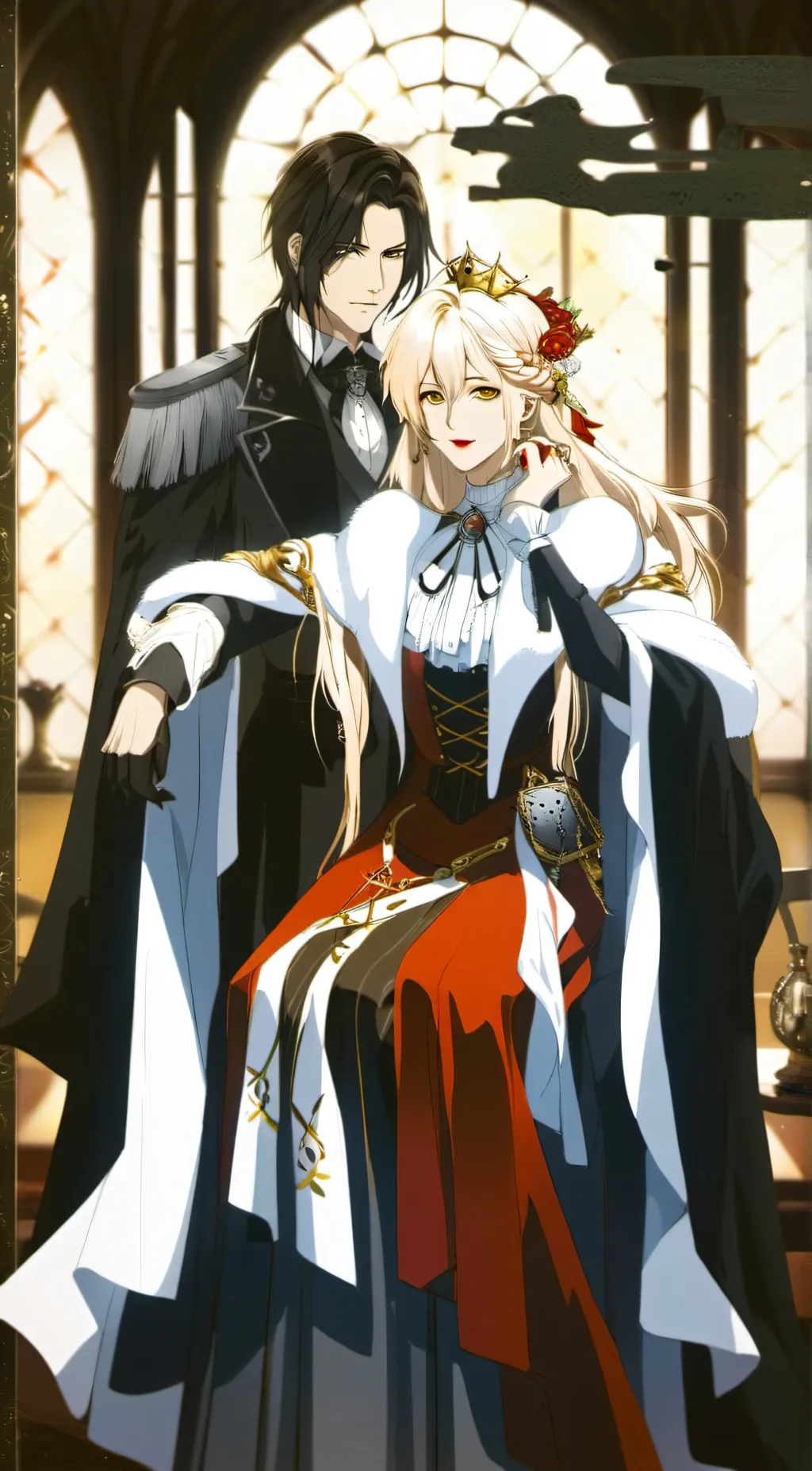 ai character: chess king  background