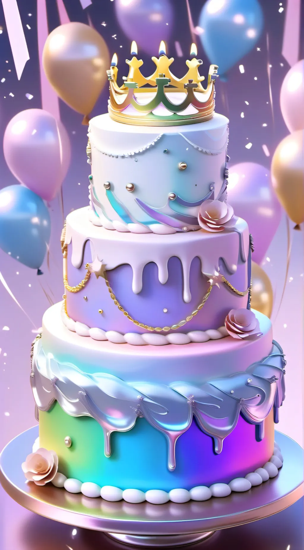 ai character: Happy birthday  background