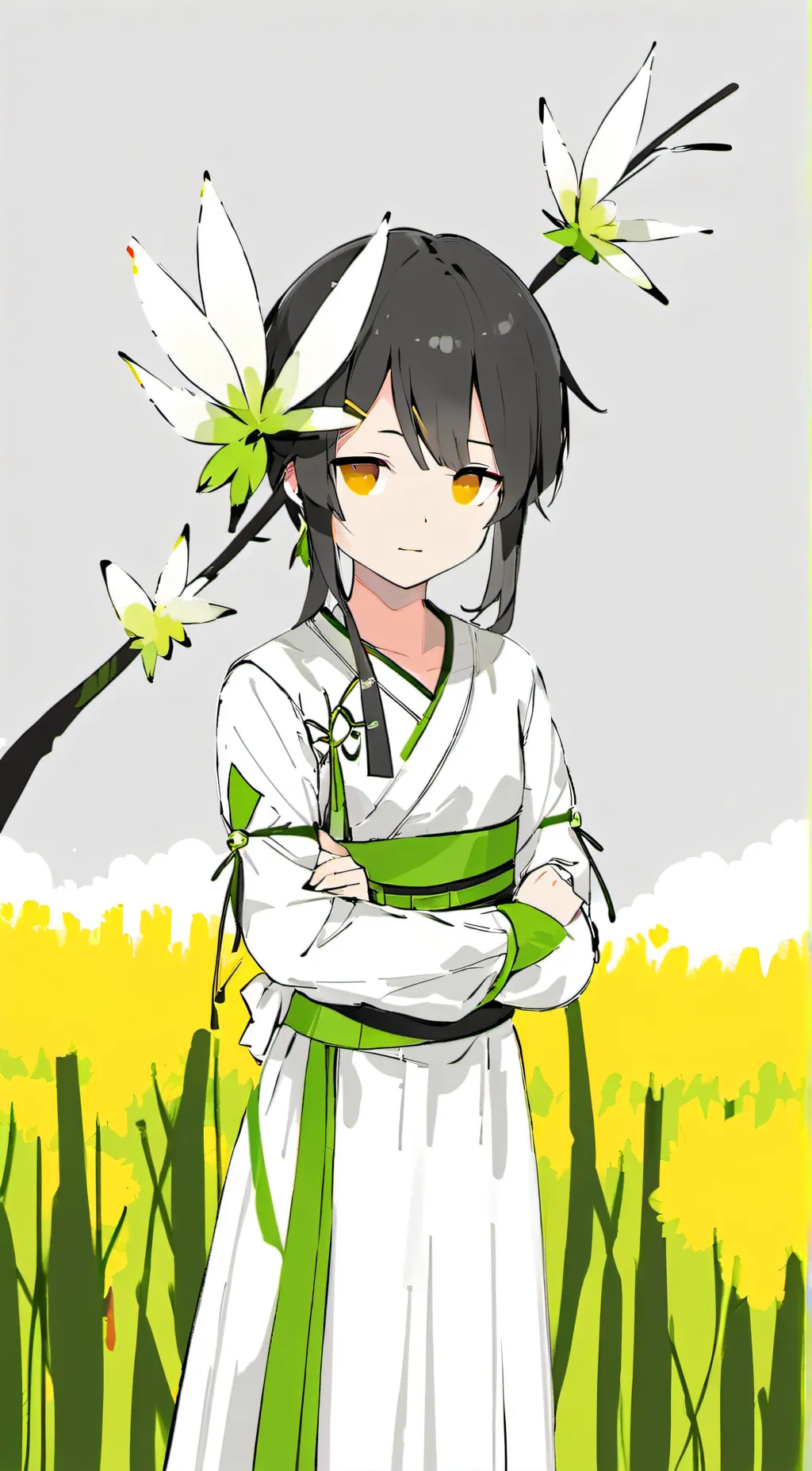 ai character: butter fly background
