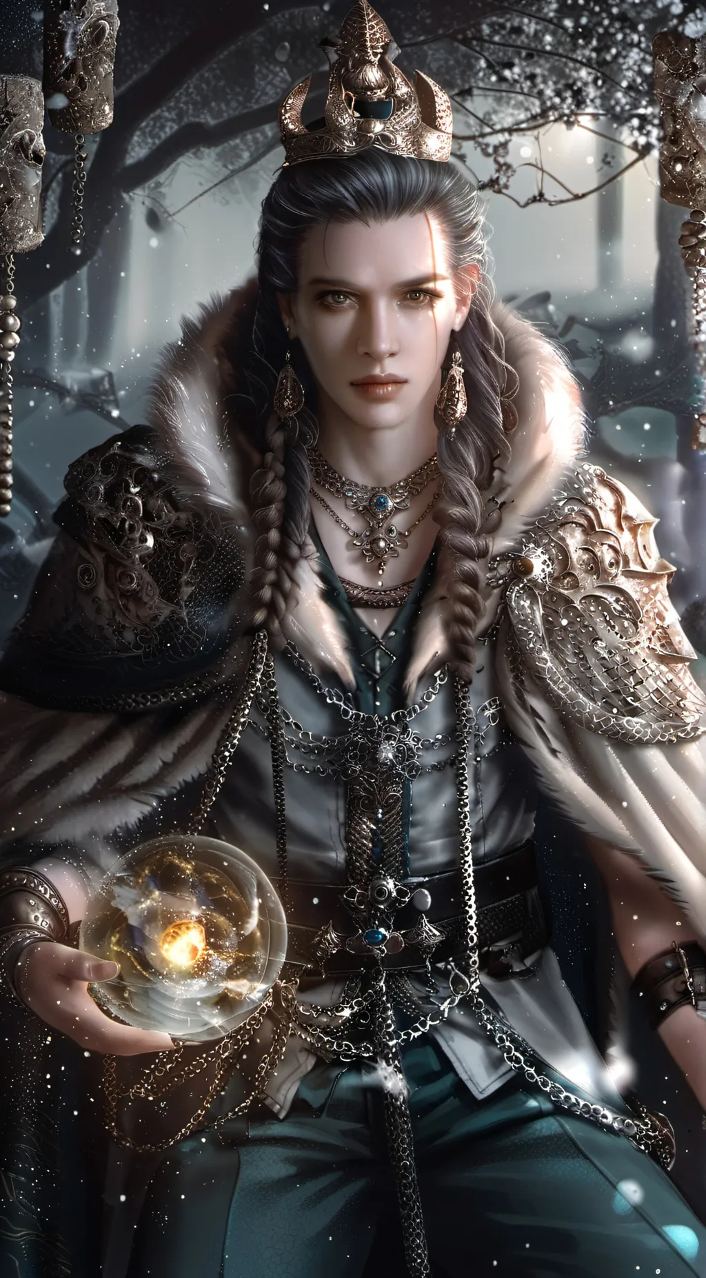 ai character: HEESOUNG  background