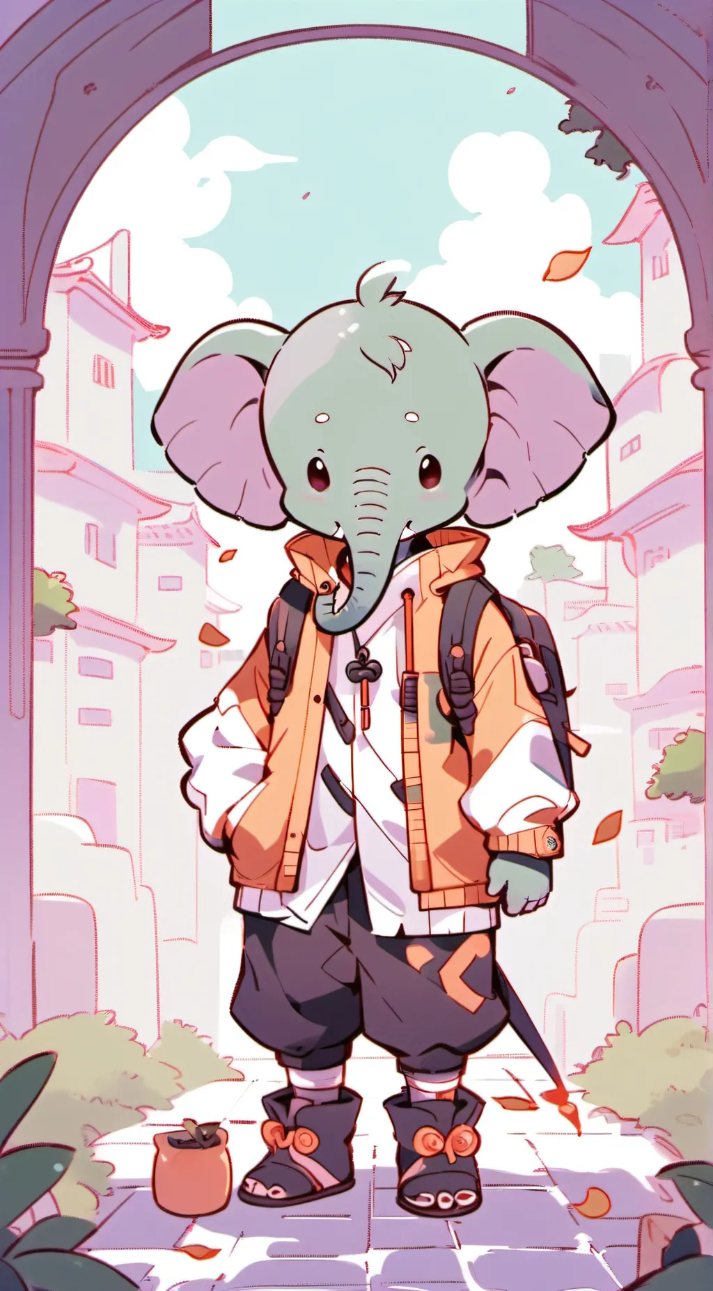 ai character: Justin  background