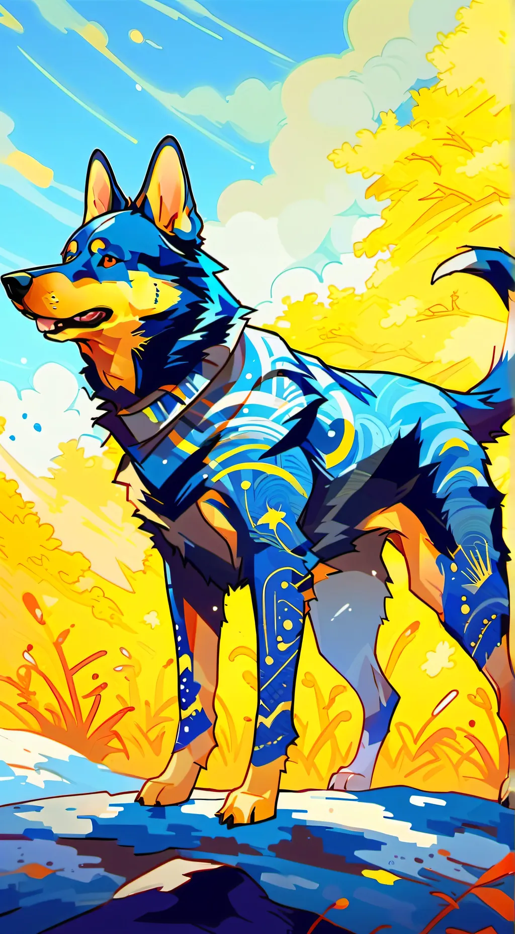 ai character: zig background