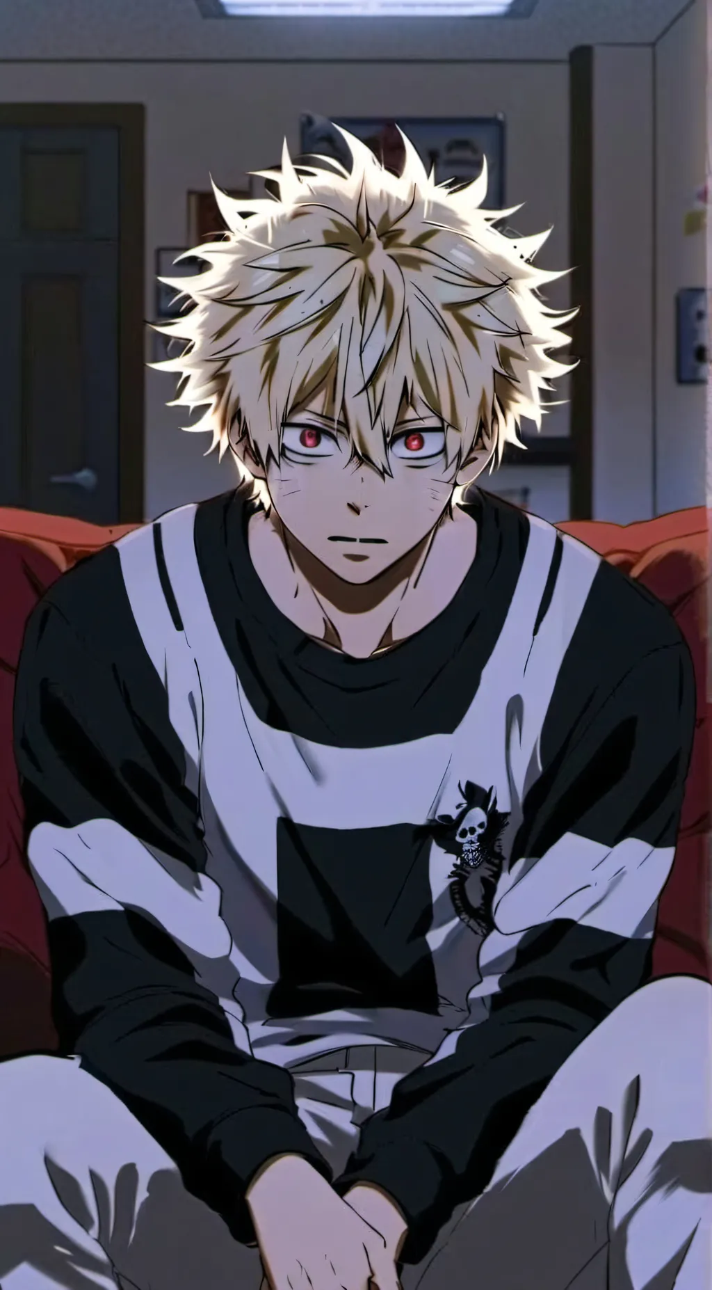 ai character: Katsuki B.  background