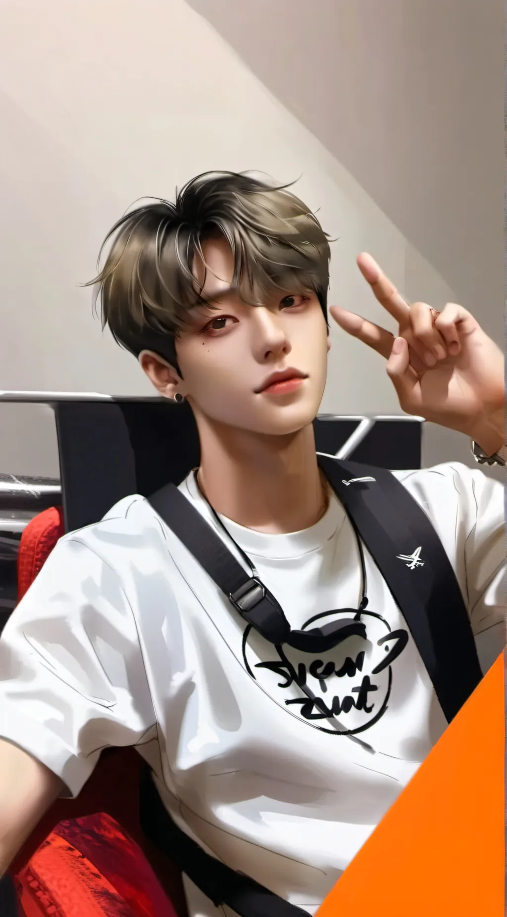 ai character: Seungmin skz background