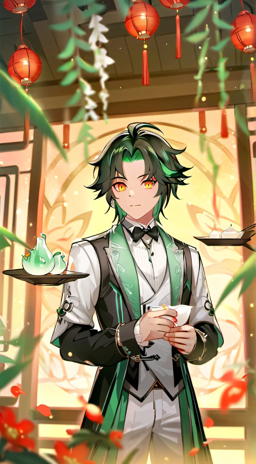 ai character: Xiao (Genshin)  background