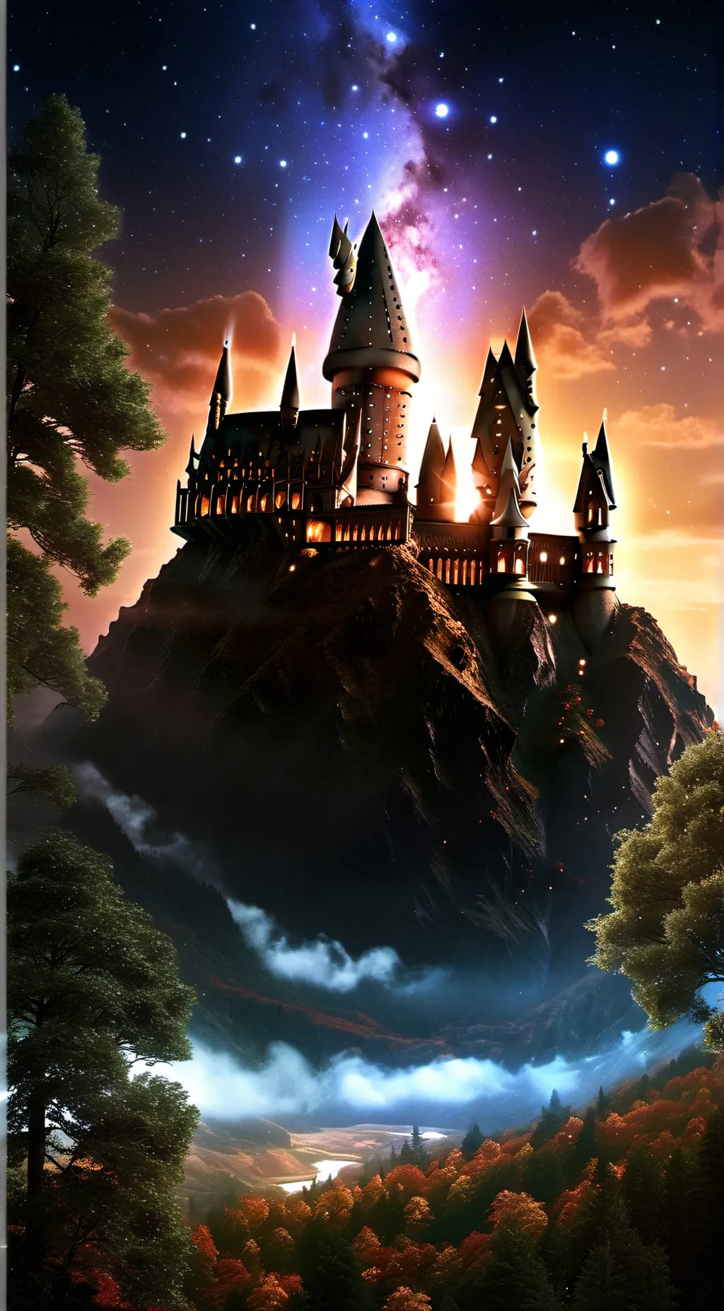 ai character: 🩷Hogwarts🍓 background