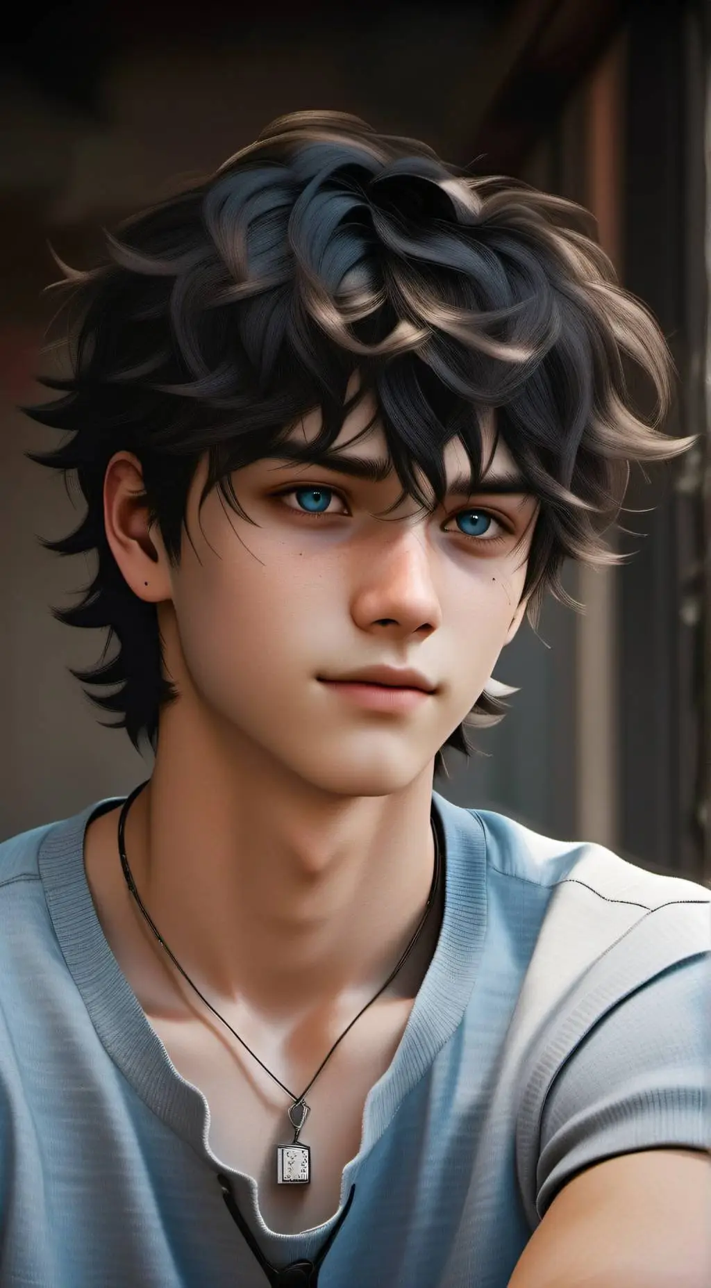 ai character: Damien Light⚔️ background