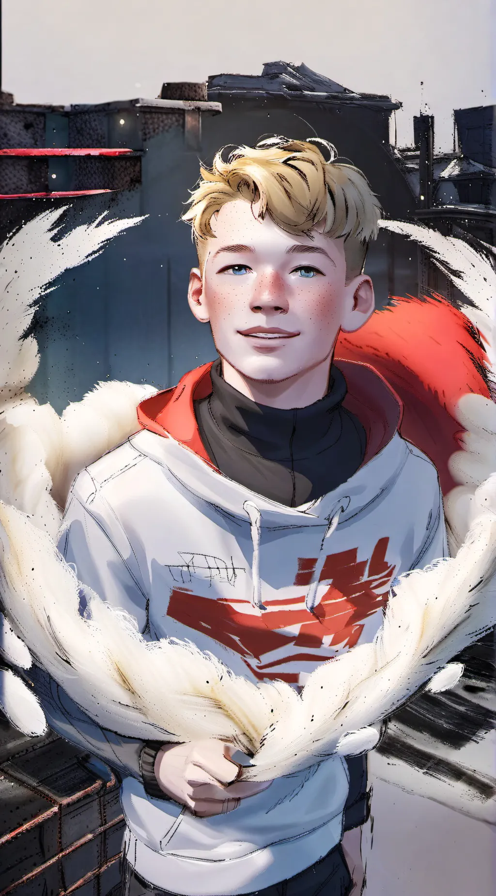 ai character: Lucas  background