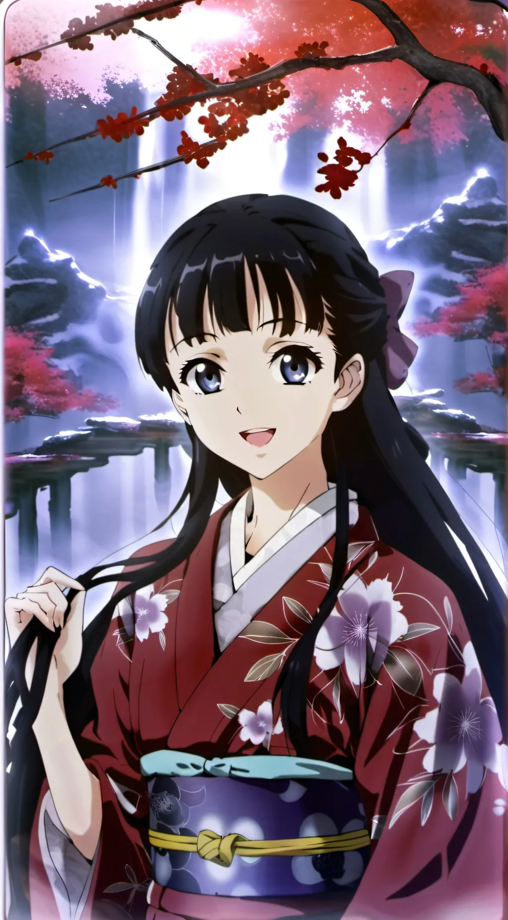 ai character: tsutako tomioka  background