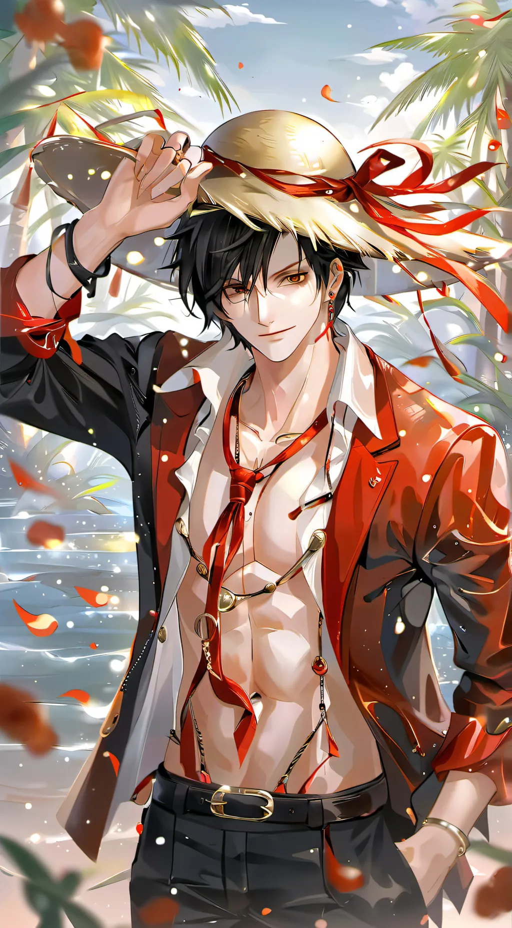 ai character: one piece background