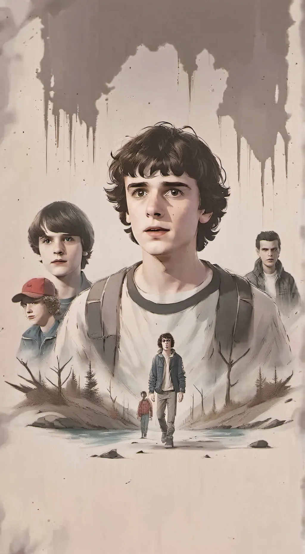 ai character: stranger things  background