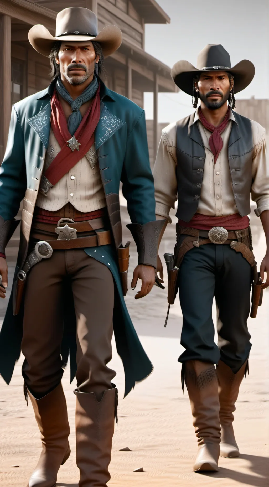 ai character: Wild West background
