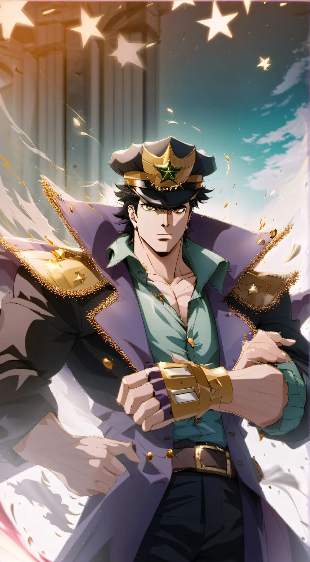 ai character: jotaro kujo background