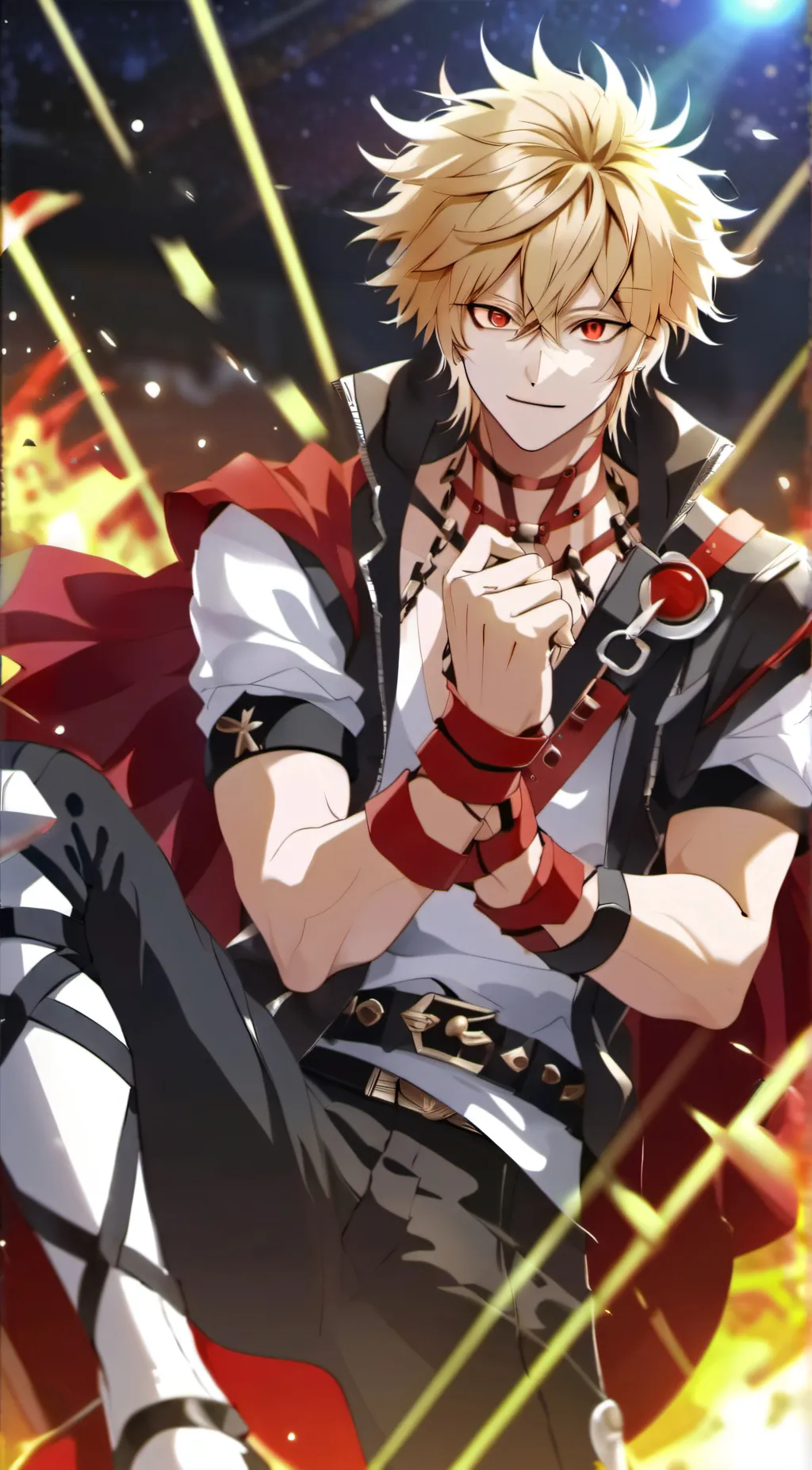 ai character: bakugo 💢💥💣🤬 background
