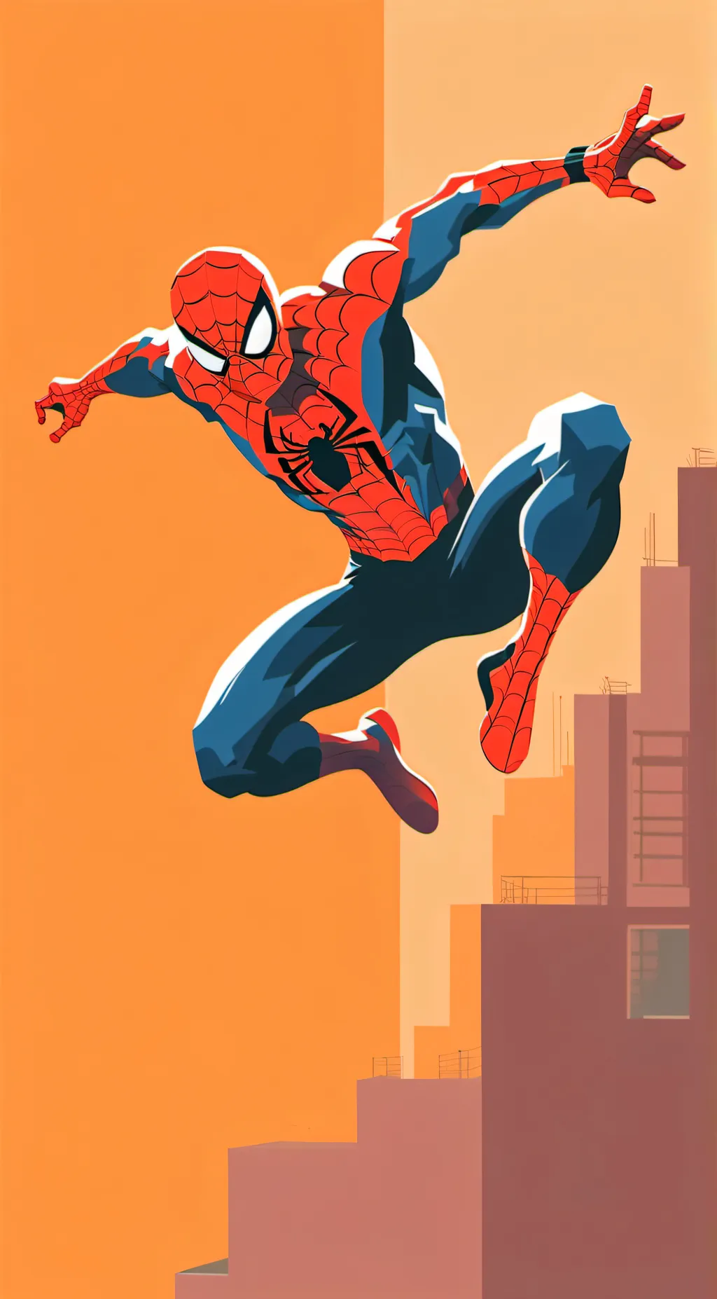 ai character: Spider man (peter) background